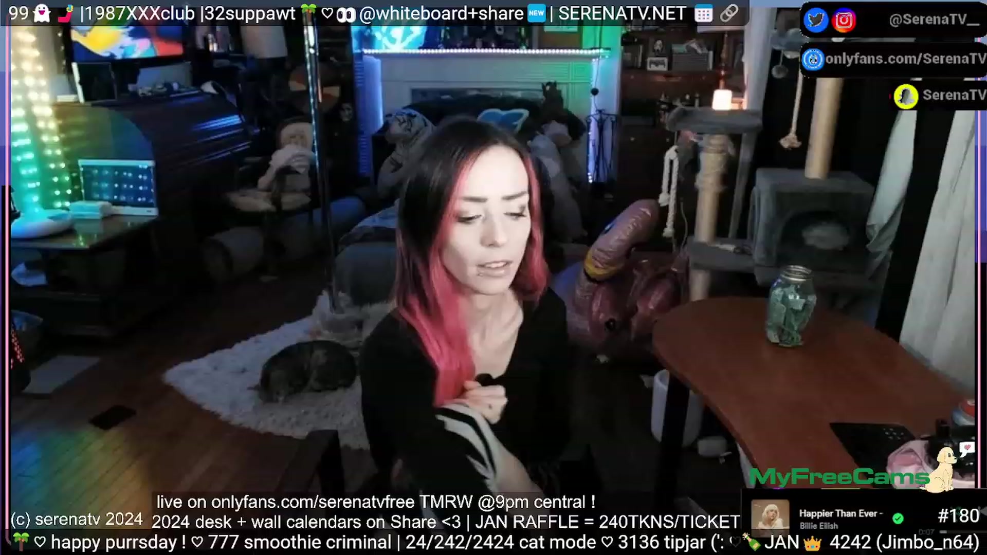 Gallery image thumbnail from serenatv's myfreecams stream on, 01/26/2024, 24:00 image 13 of 20