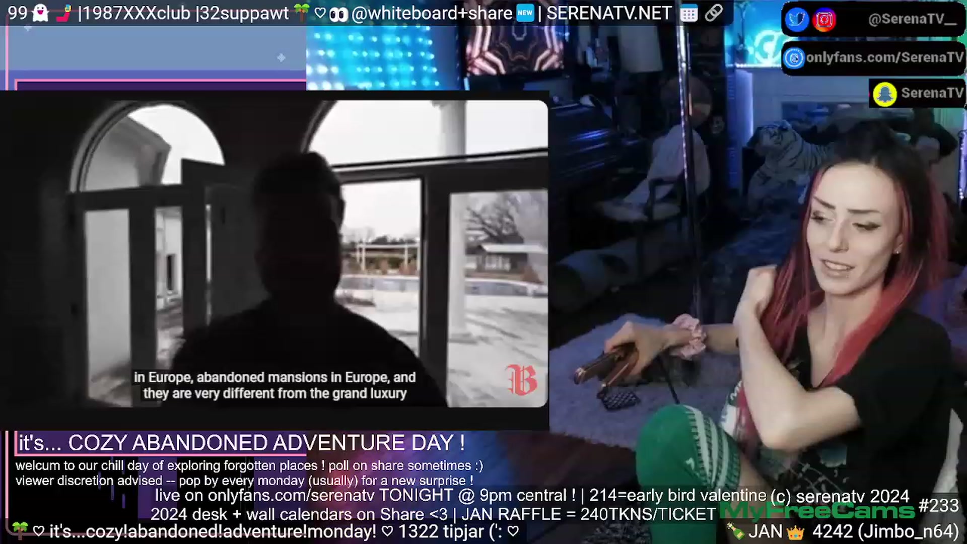 Gallery image thumbnail from serenatv's myfreecams stream on, 01/30/2024, 24:09 image 11 of 20