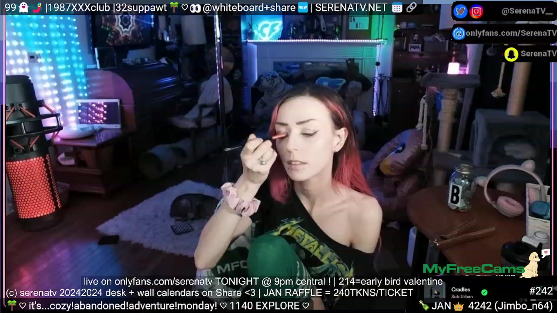 Gallery image thumbnail from serenatv's myfreecams stream on, 01/30/2024, 24:09 image 5 of 20