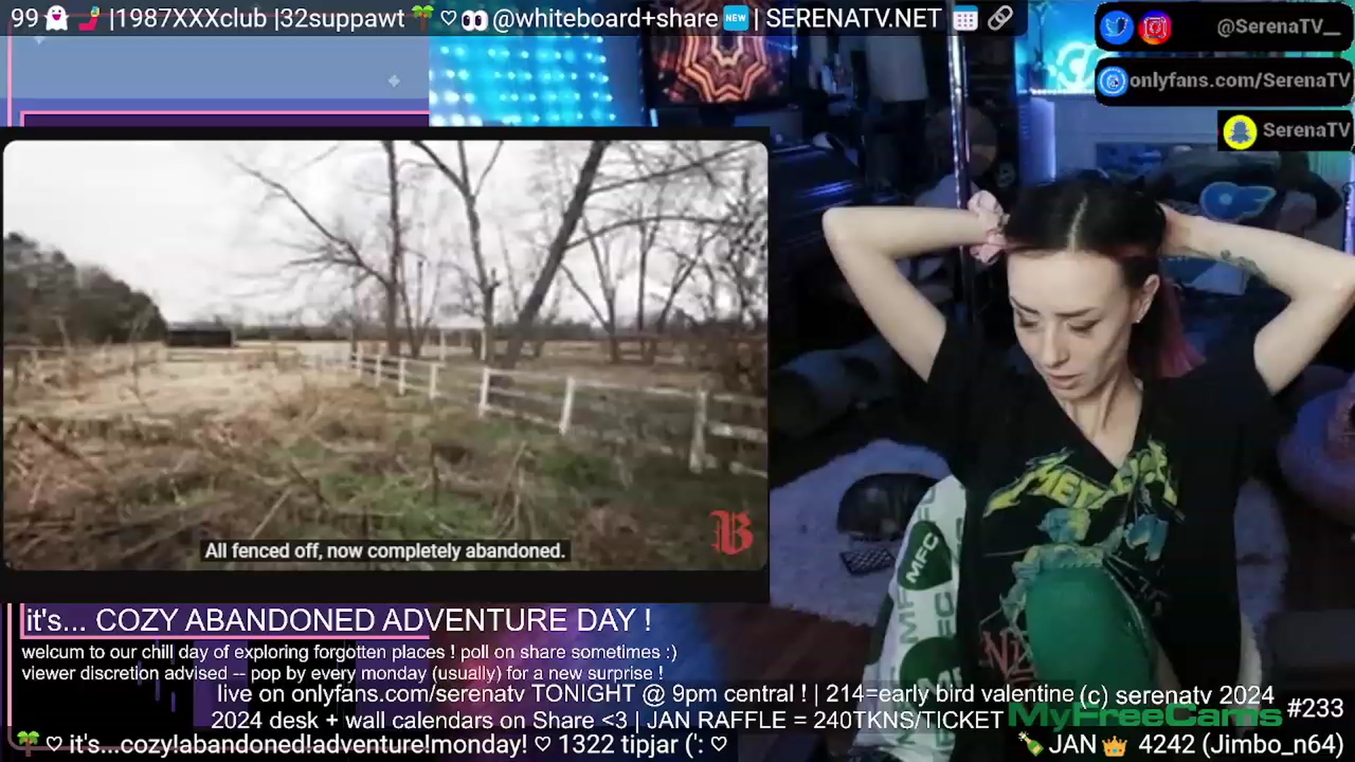 Gallery image thumbnail from serenatv's myfreecams stream on, 01/30/2024, 24:09 image 9 of 20