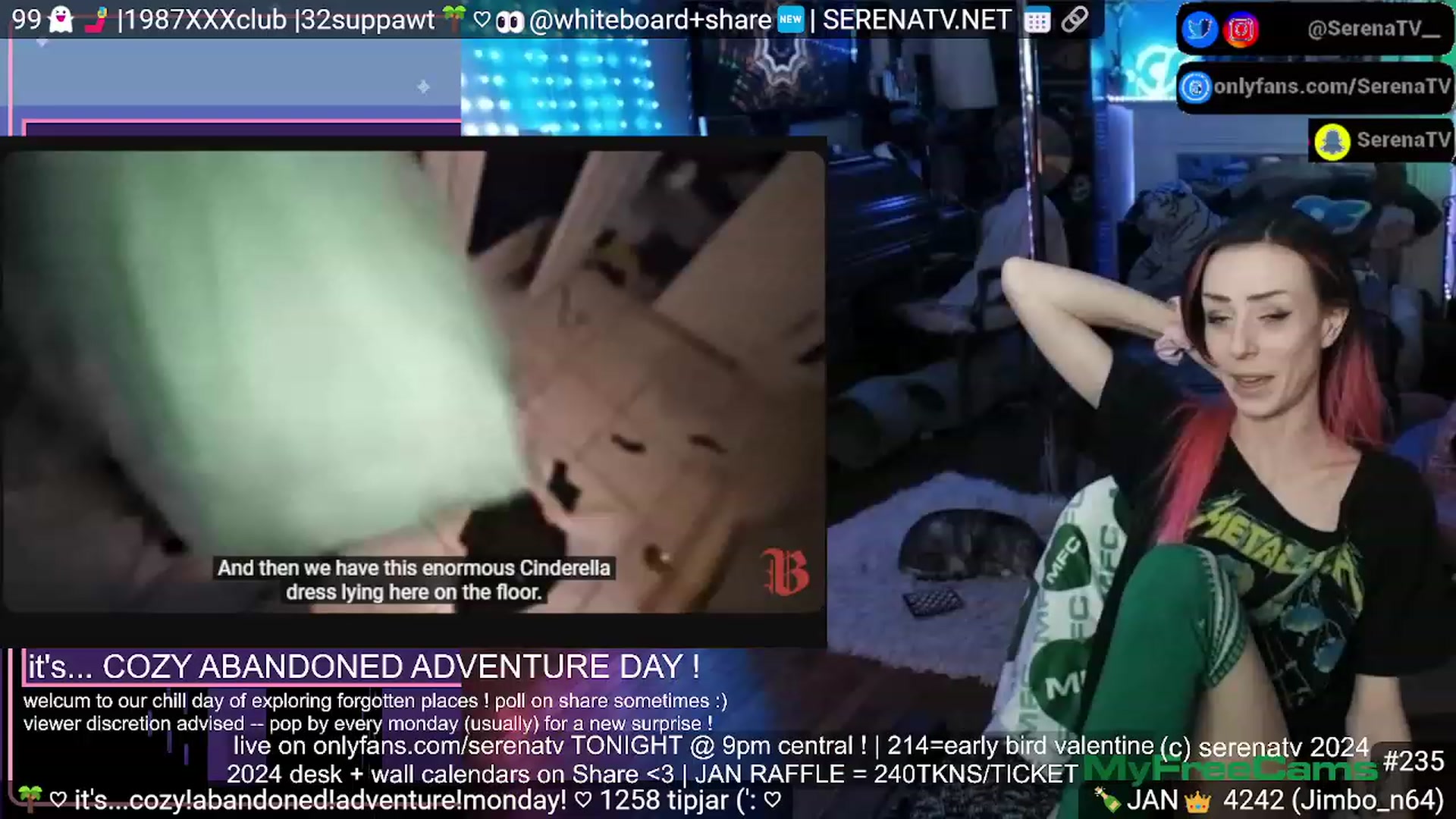 Gallery image thumbnail from serenatv's myfreecams stream on, 01/30/2024, 24:09 image 15 of 20