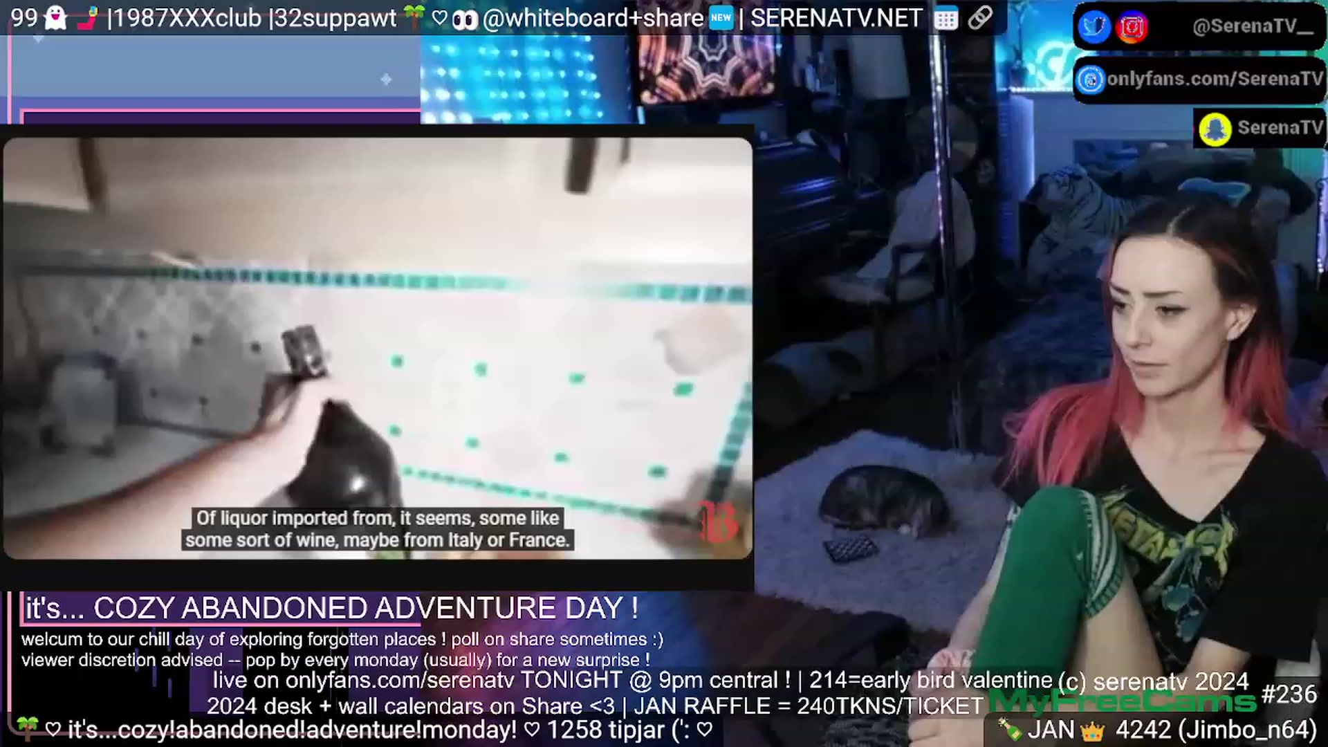 Gallery image thumbnail from serenatv's myfreecams stream on, 01/30/2024, 24:09 image 17 of 20