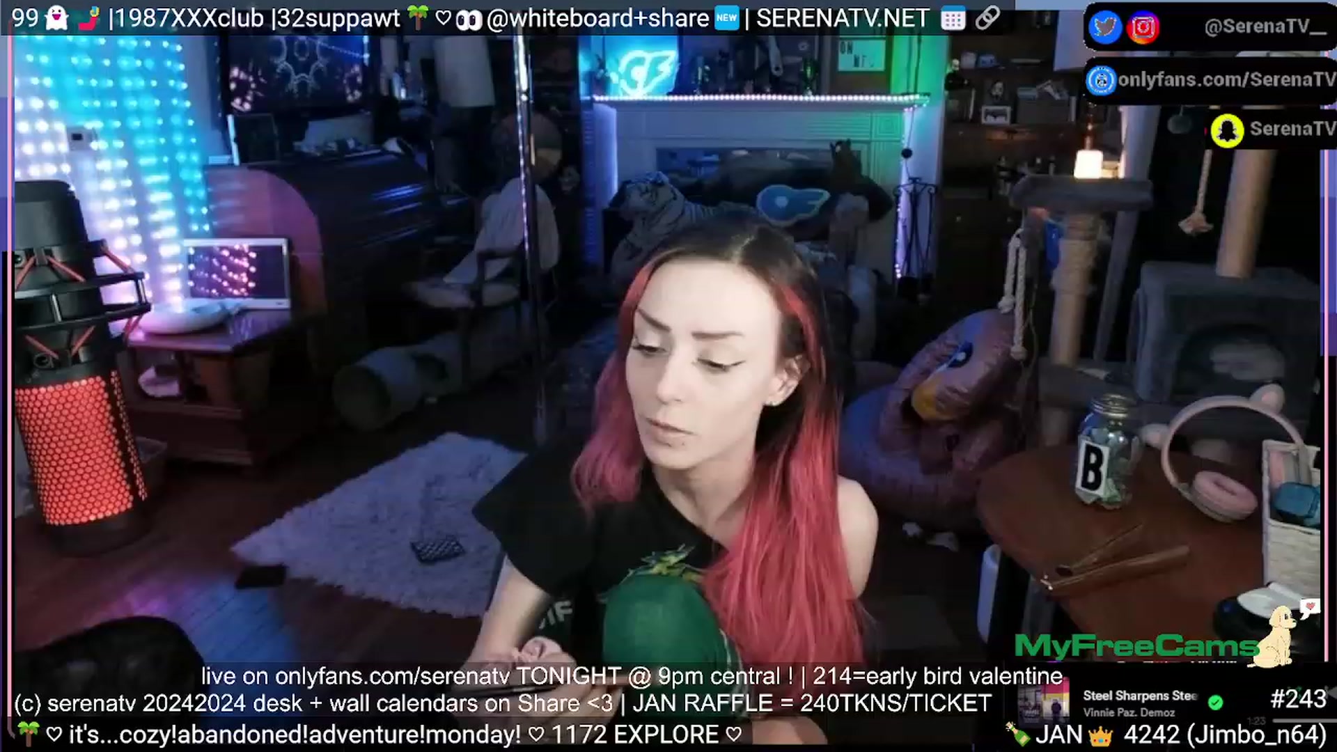 Gallery image thumbnail from serenatv's myfreecams stream on, 01/30/2024, 24:09 image 3 of 20