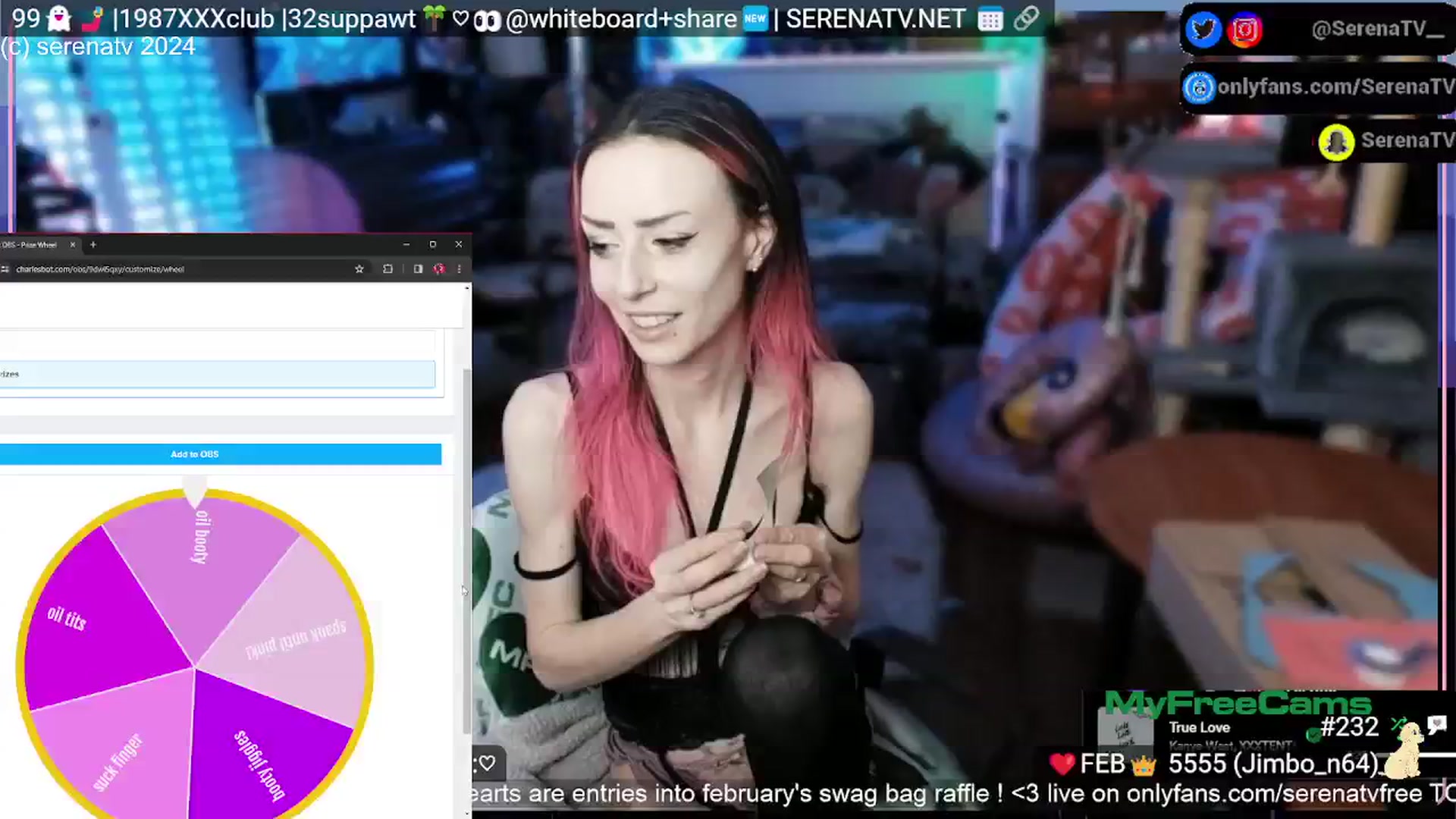 Gallery image thumbnail from serenatv's myfreecams stream on, 02/03/2024, 24:13 image 10 of 20