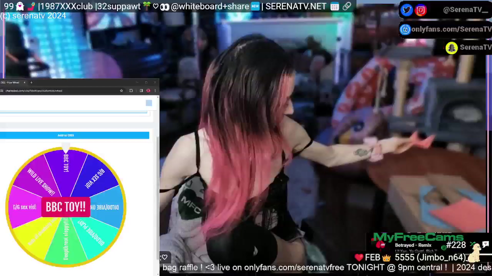 Gallery image thumbnail from serenatv's myfreecams stream on, 02/03/2024, 24:13 image 12 of 20