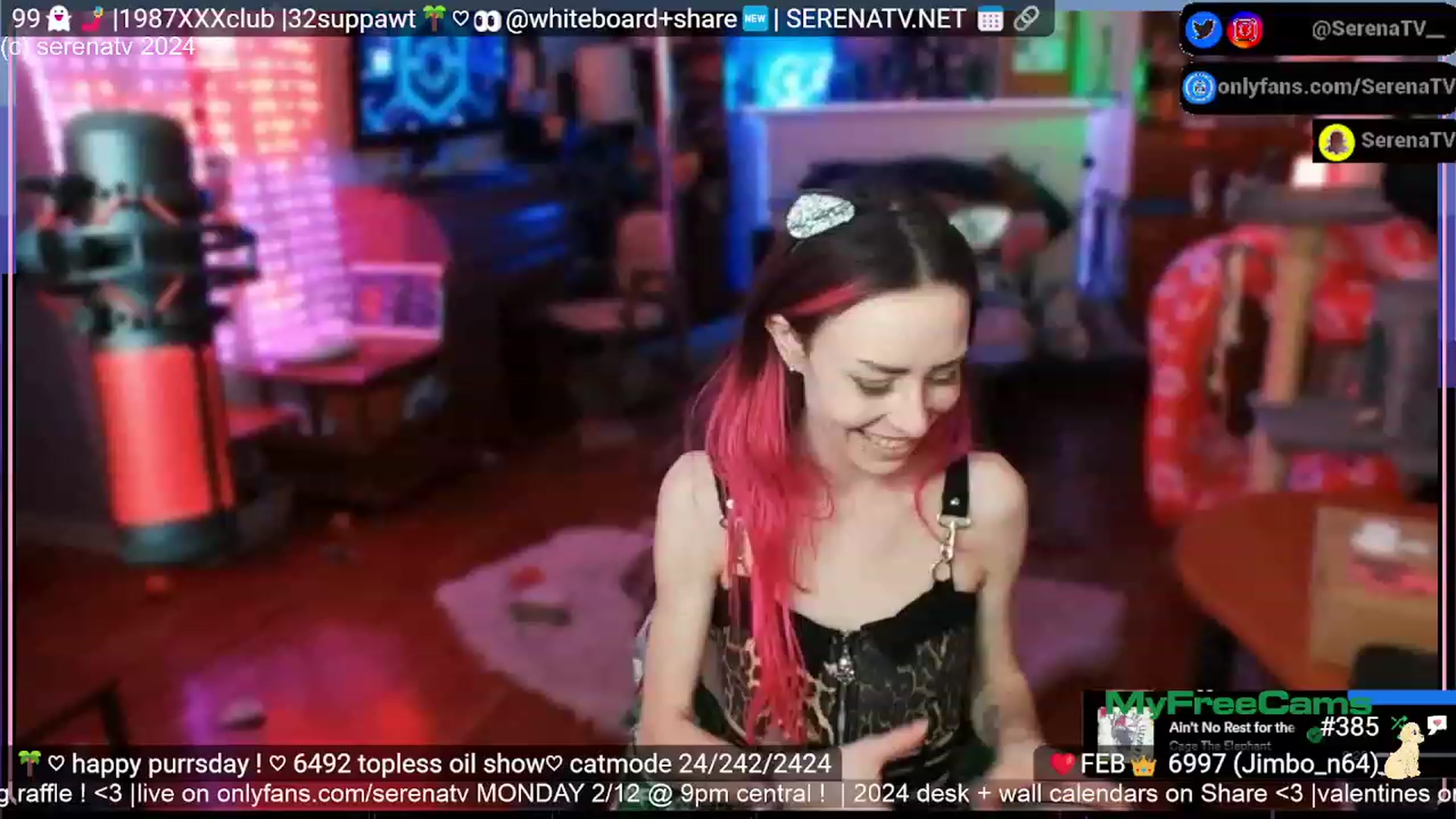 Gallery image thumbnail from serenatv's myfreecams stream on, 02/09/2024, 24:04 image 8 of 20