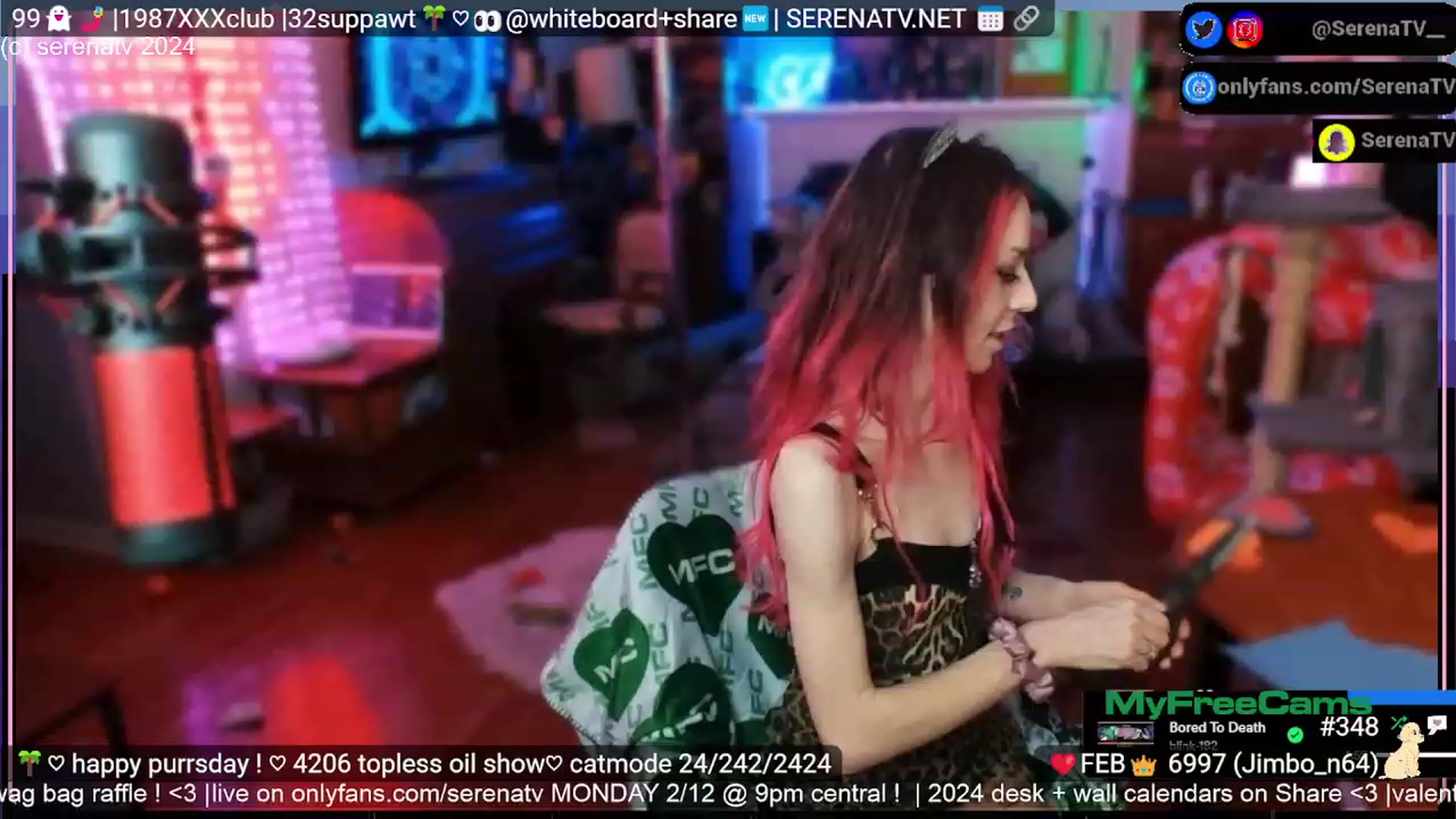 Gallery image thumbnail from serenatv's myfreecams stream on, 02/09/2024, 24:04 image 12 of 20