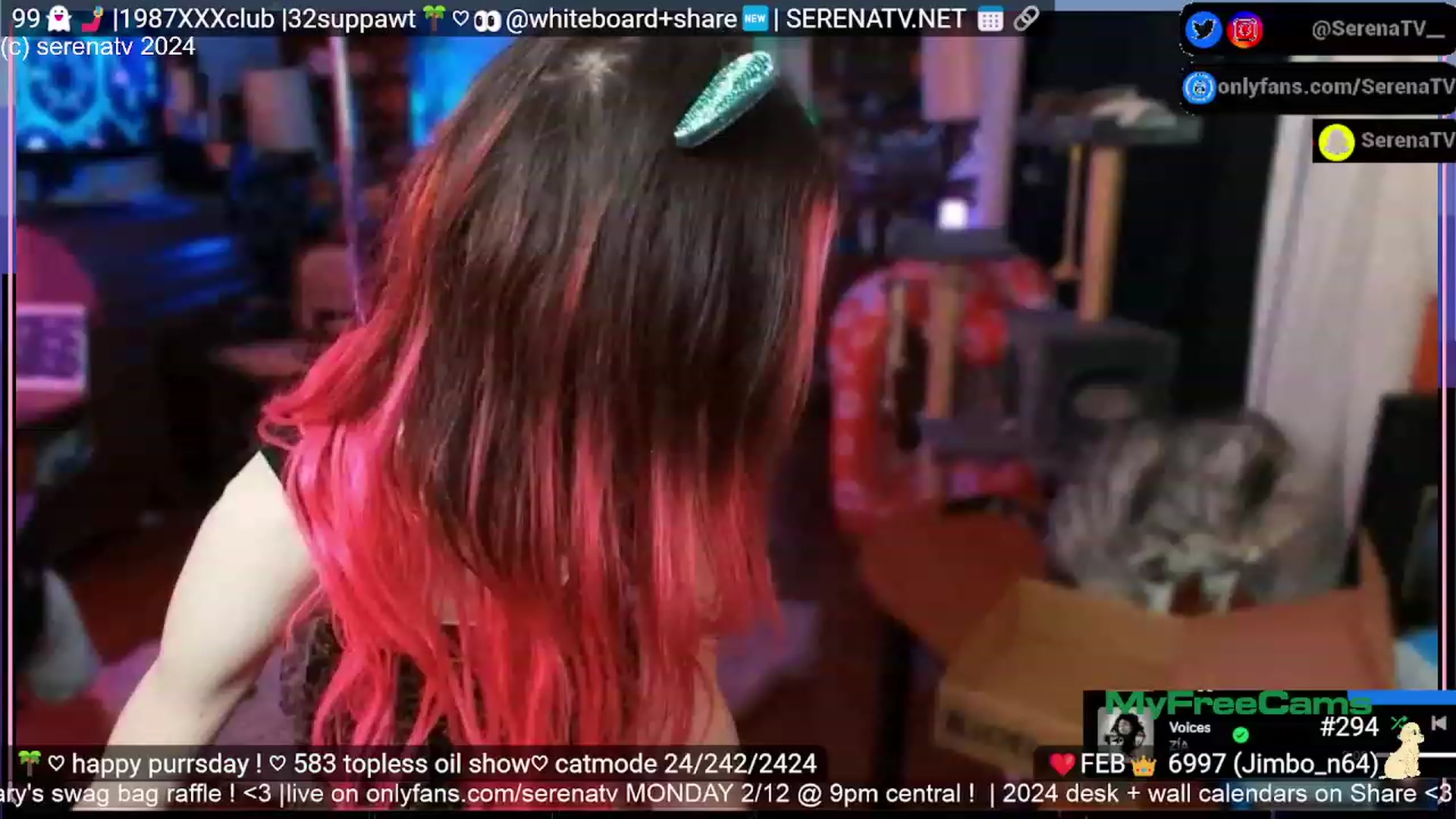 Gallery image thumbnail from serenatv's myfreecams stream on, 02/09/2024, 24:04 image 16 of 20