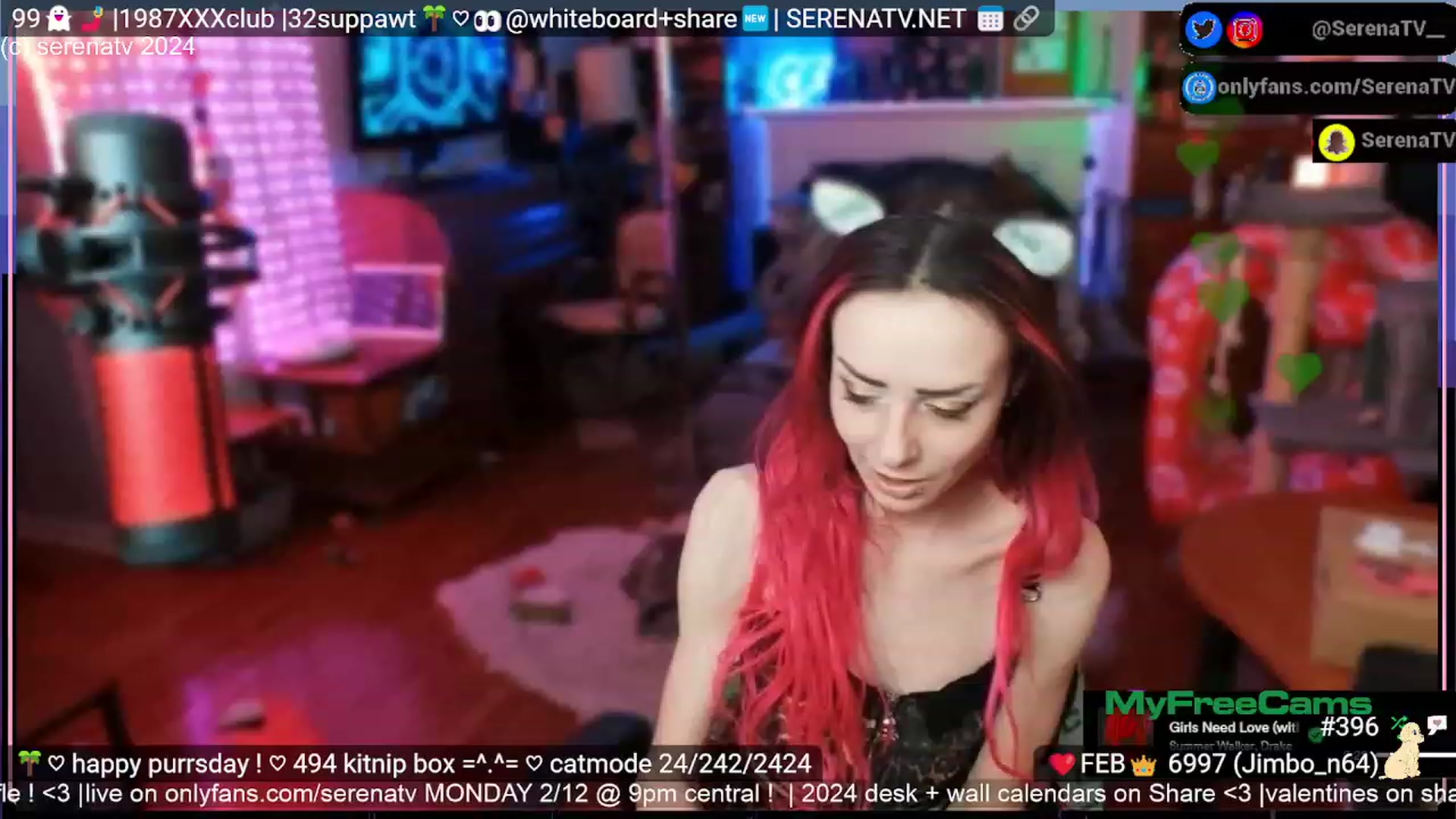 Gallery image thumbnail from serenatv's myfreecams stream on, 02/09/2024, 24:04 image 4 of 20