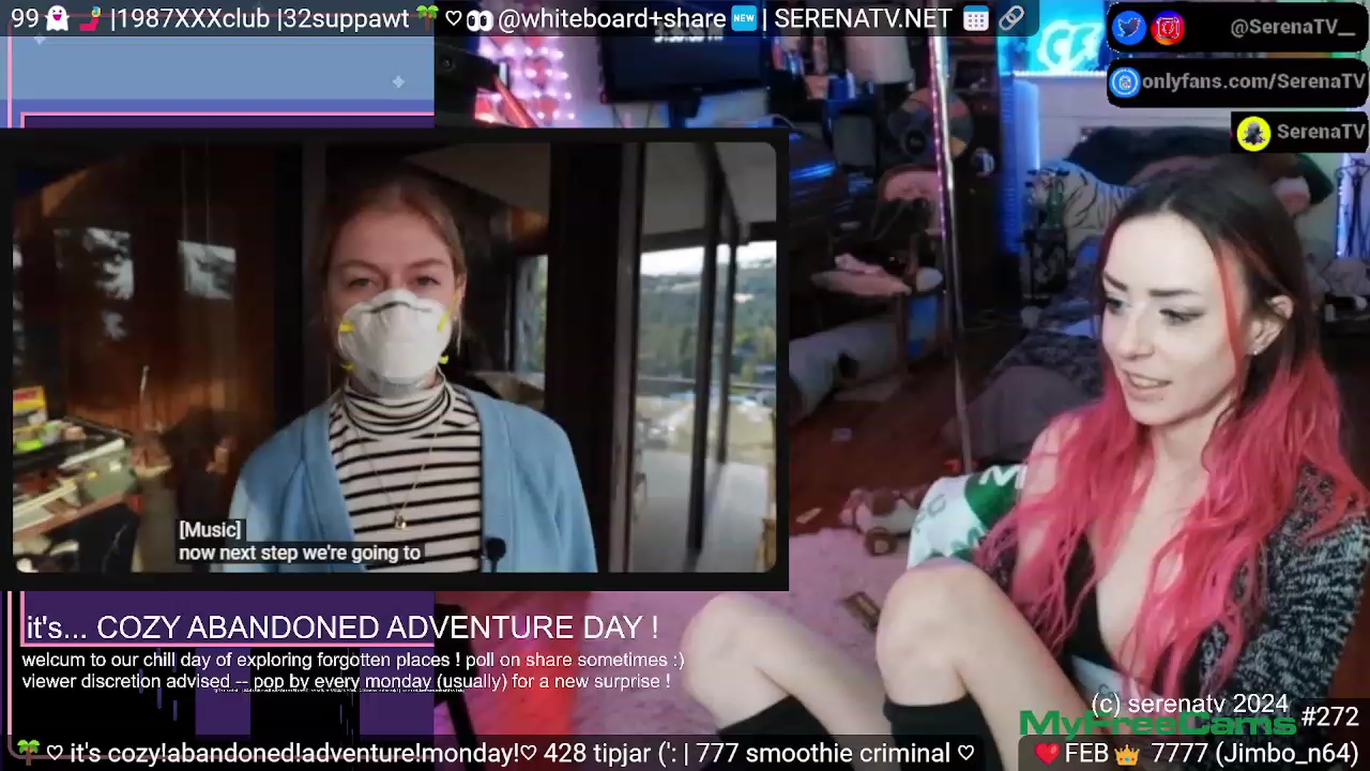 Gallery image thumbnail from serenatv's myfreecams stream on, 02/19/2024, 21:52 image 19 of 20