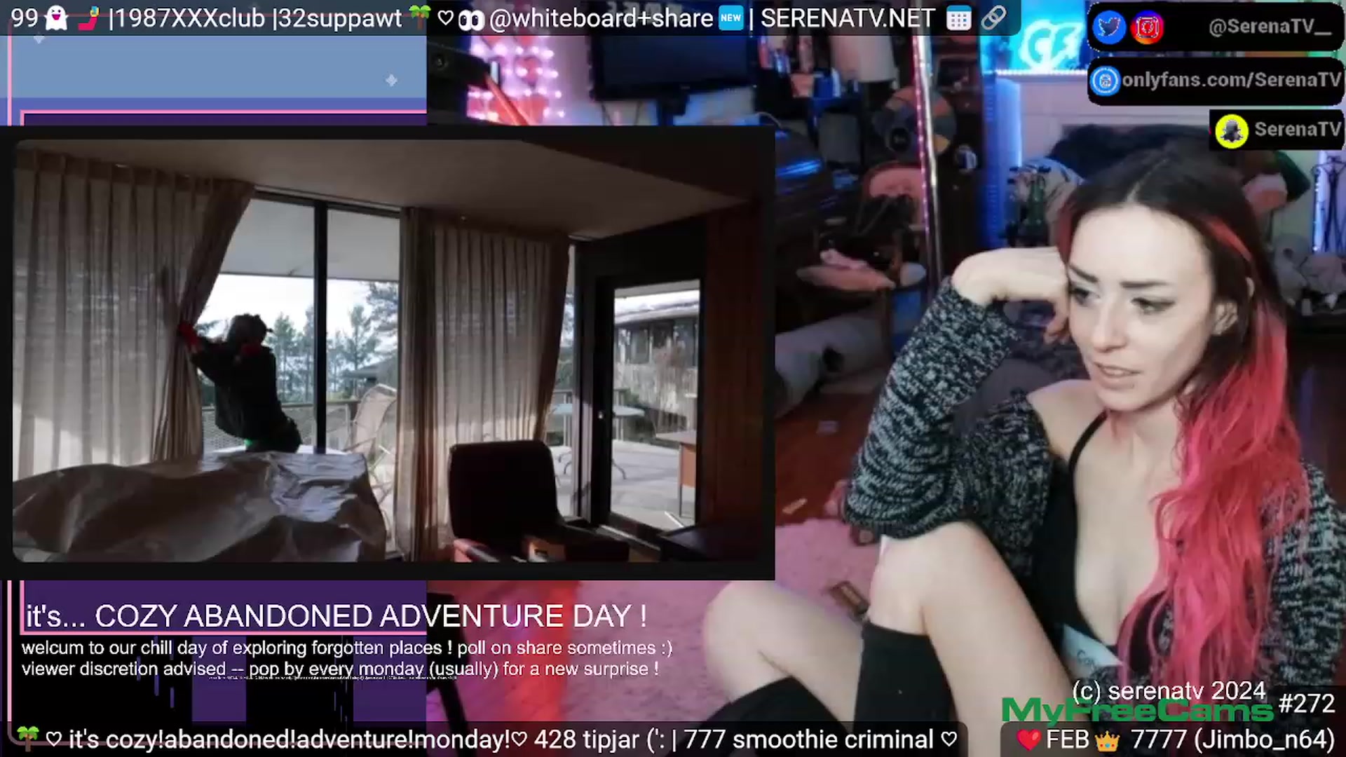 Gallery image thumbnail from serenatv's myfreecams stream on, 02/19/2024, 21:52 image 20 of 20