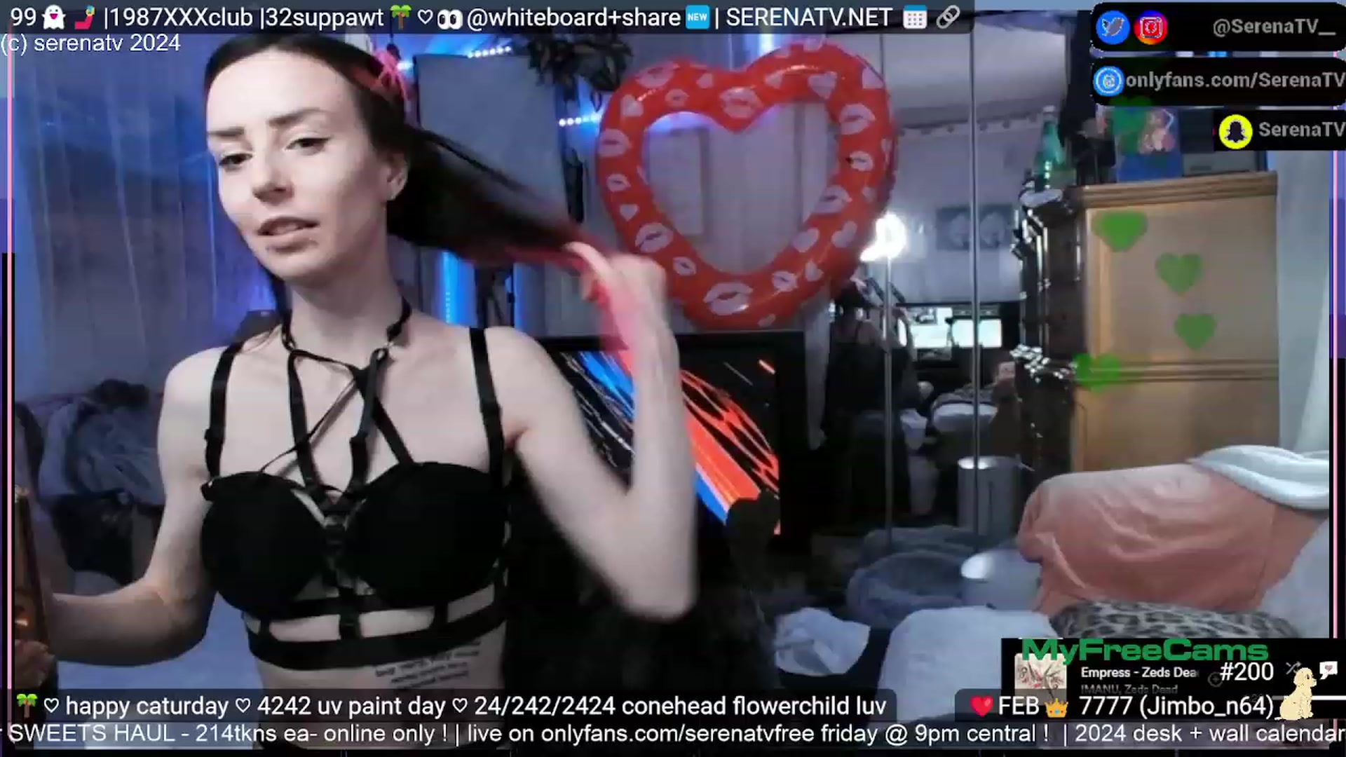 Gallery image thumbnail from serenatv's myfreecams stream on, 02/24/2024, 21:45 image 2 of 20