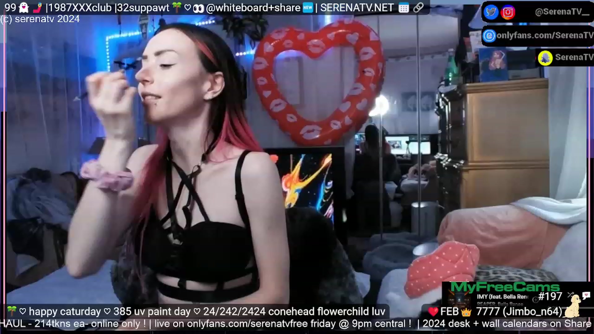 Gallery image thumbnail from serenatv's myfreecams stream on, 02/24/2024, 21:45 image 8 of 20