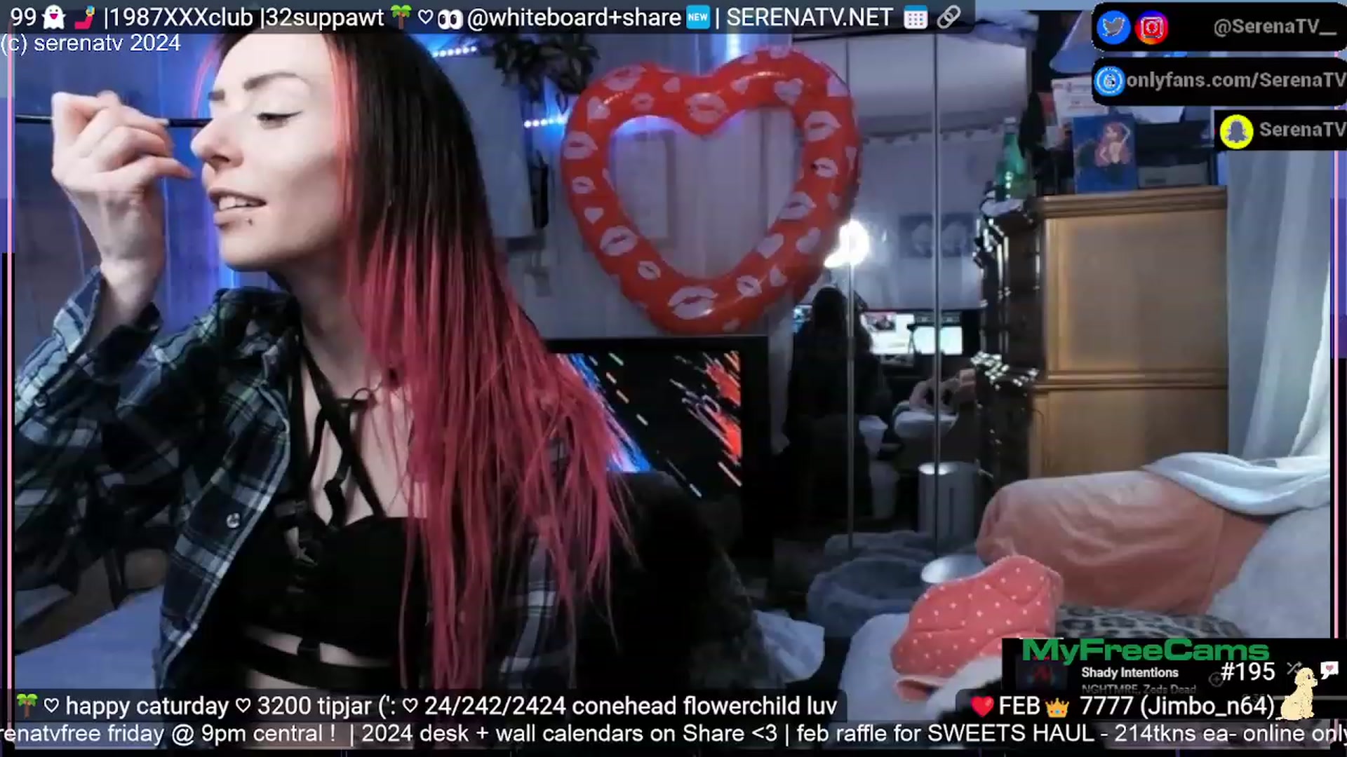 Gallery image thumbnail from serenatv's myfreecams stream on, 02/24/2024, 21:45 image 10 of 20