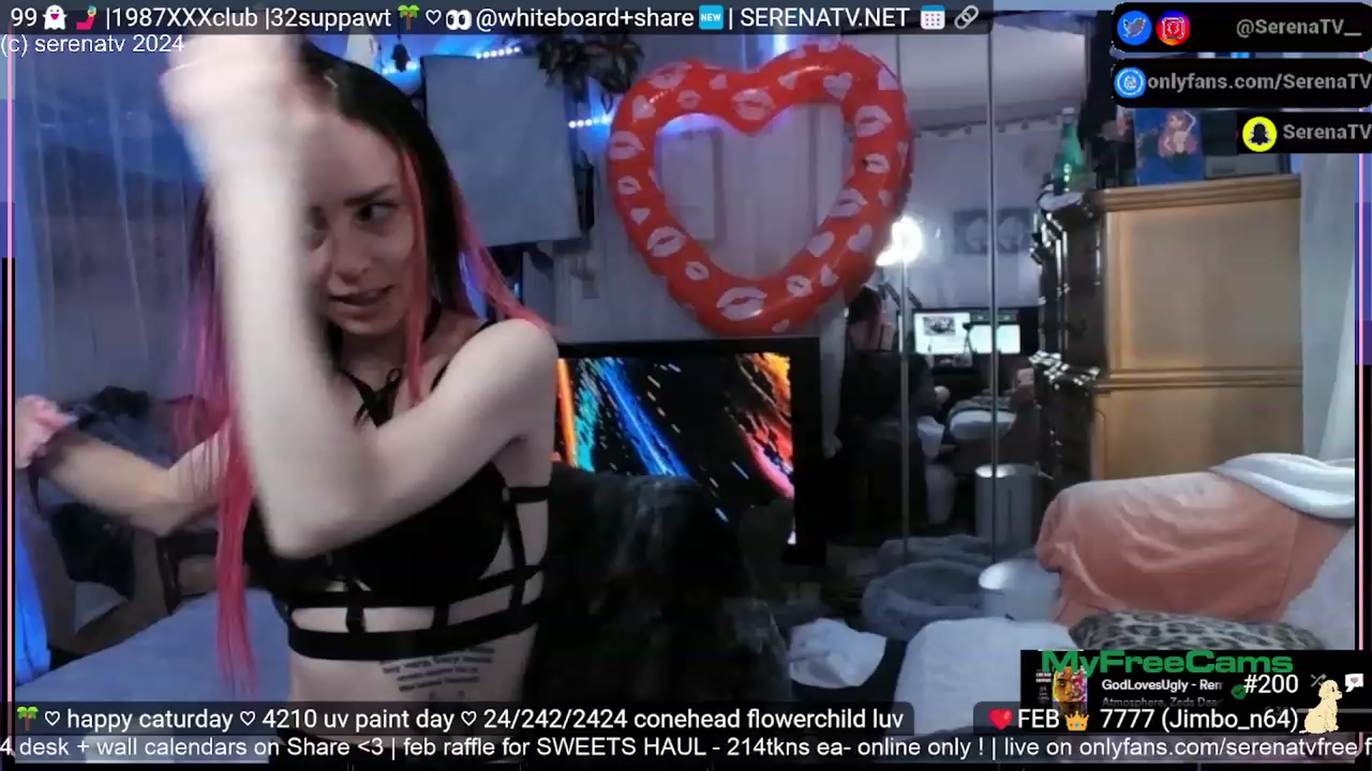 Gallery image thumbnail from serenatv's myfreecams stream on, 02/24/2024, 21:45 image 3 of 20