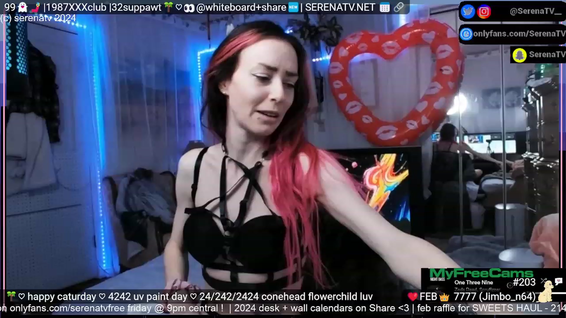Gallery image thumbnail from serenatv's myfreecams stream on, 02/24/2024, 21:45 image 1 of 20