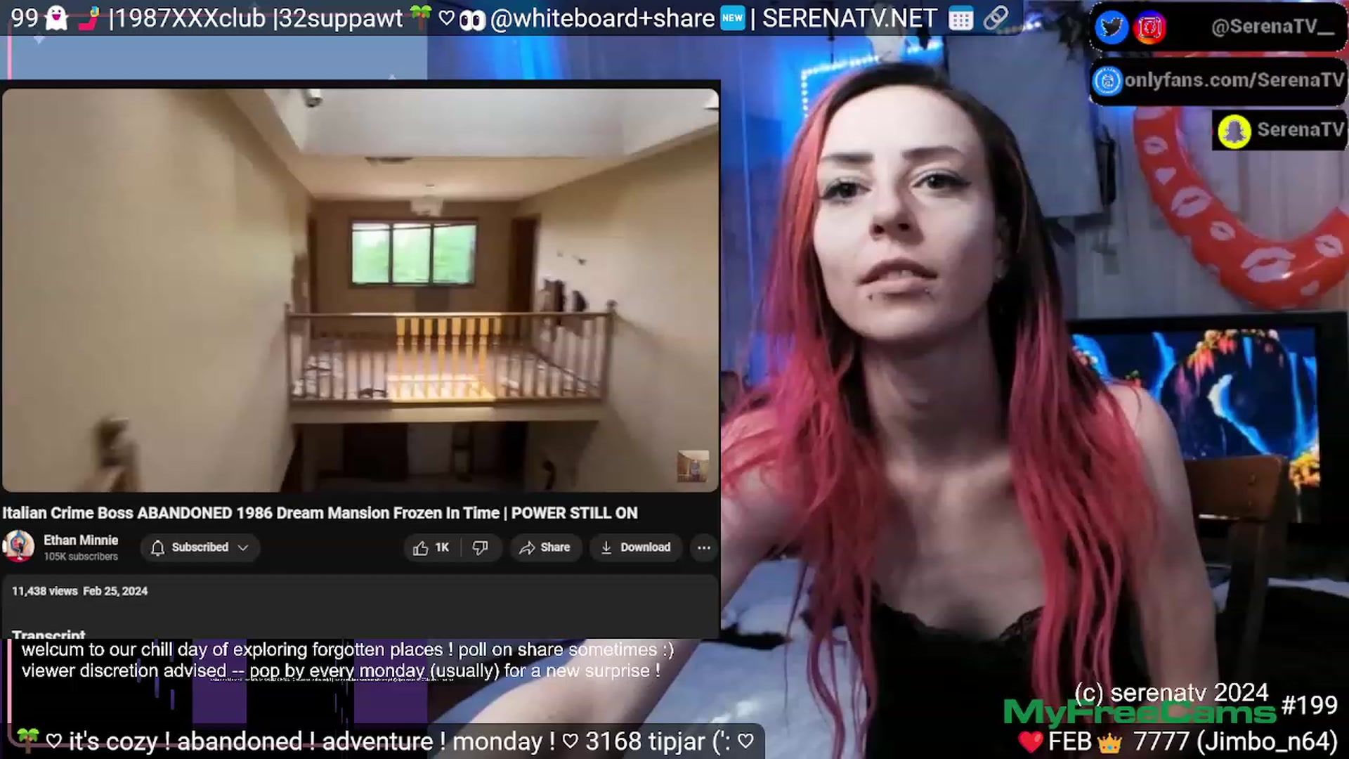 Gallery image thumbnail from serenatv's myfreecams stream on, 02/26/2024, 22:07 image 13 of 20
