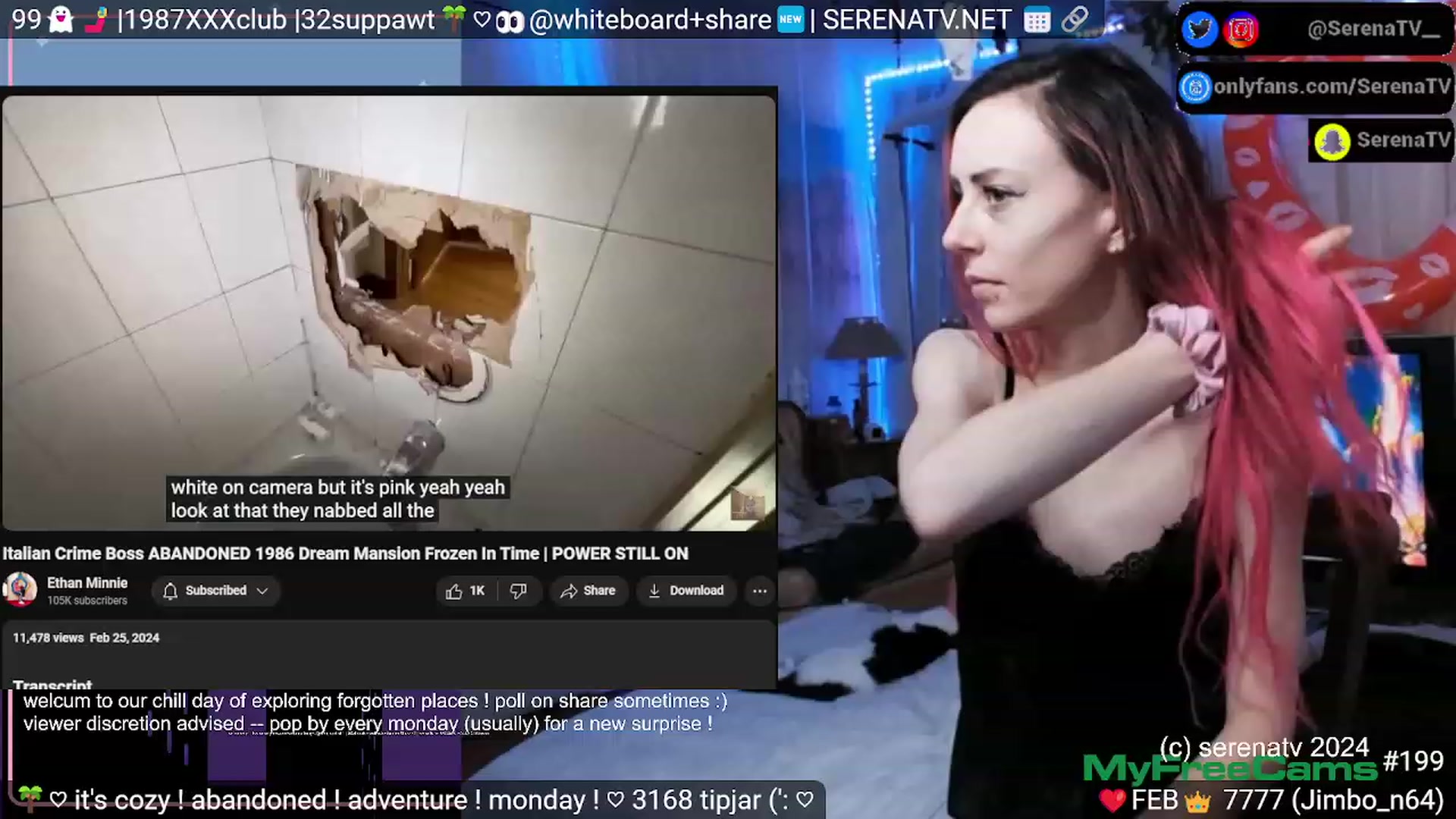 Gallery image thumbnail from serenatv's myfreecams stream on, 02/26/2024, 22:07 image 16 of 20