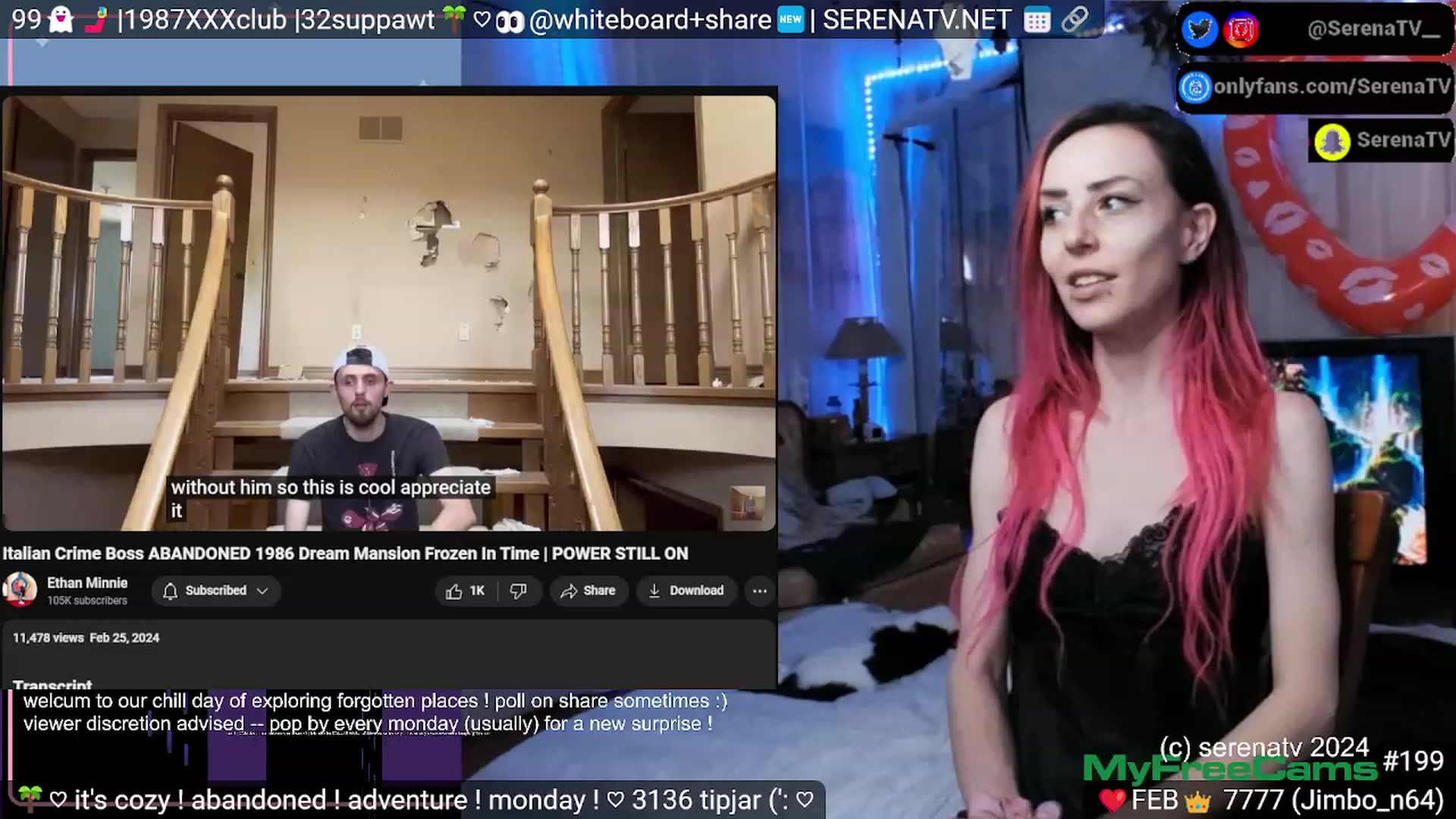 Gallery image thumbnail from serenatv's myfreecams stream on, 02/26/2024, 22:07 image 19 of 20