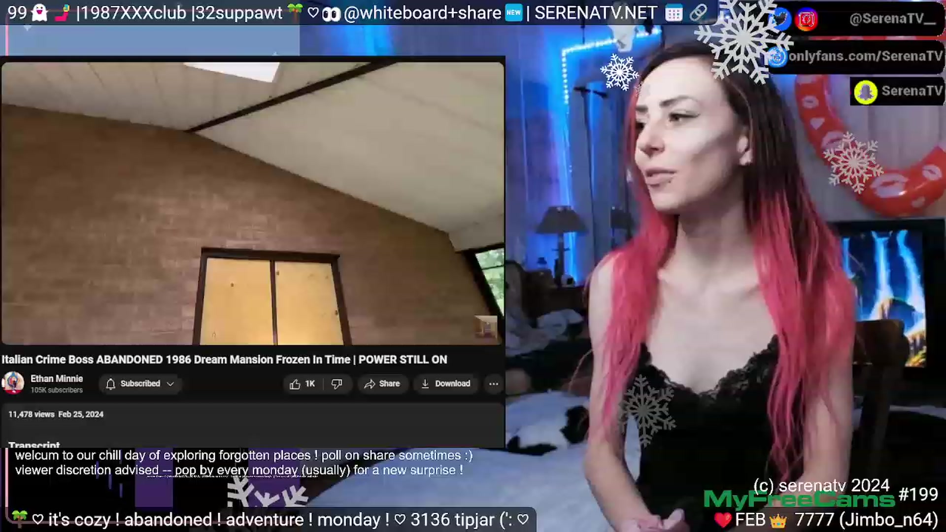 Gallery image thumbnail from serenatv's myfreecams stream on, 02/26/2024, 22:07 image 18 of 20