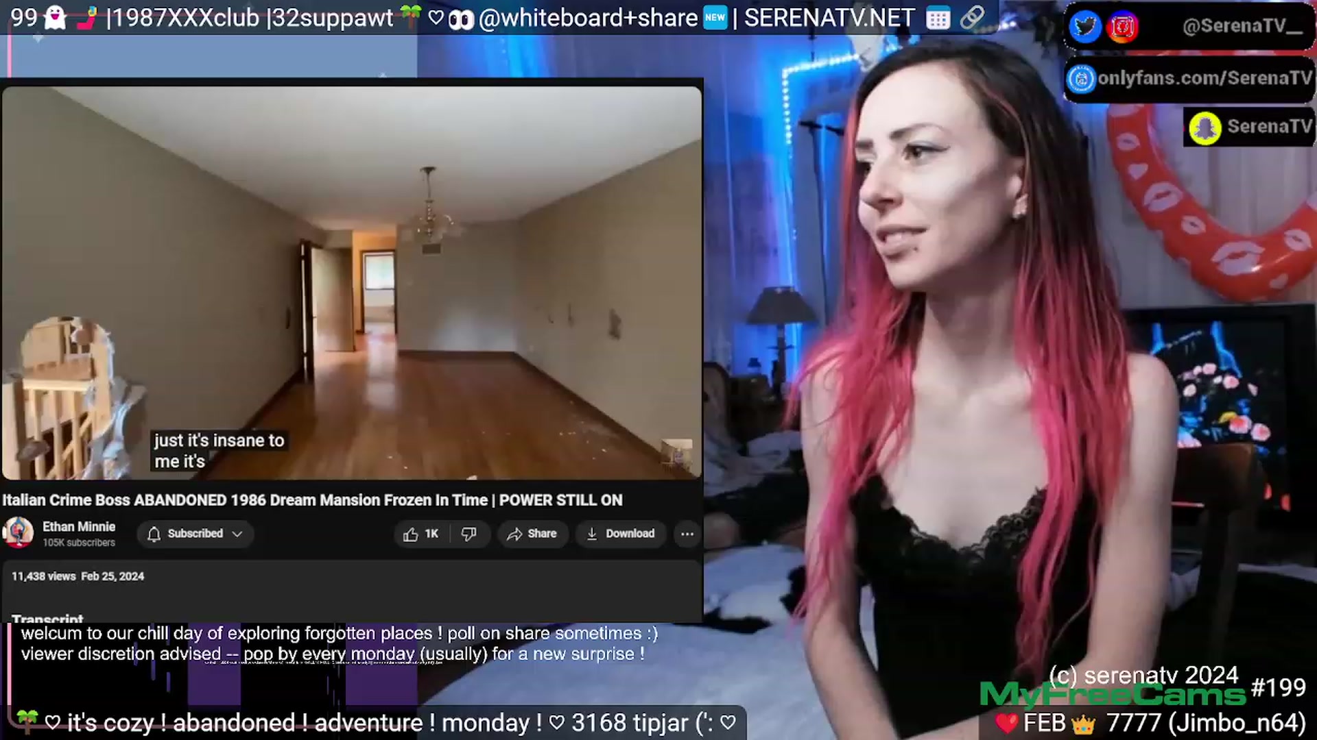 Gallery image thumbnail from serenatv's myfreecams stream on, 02/26/2024, 22:07 image 14 of 20