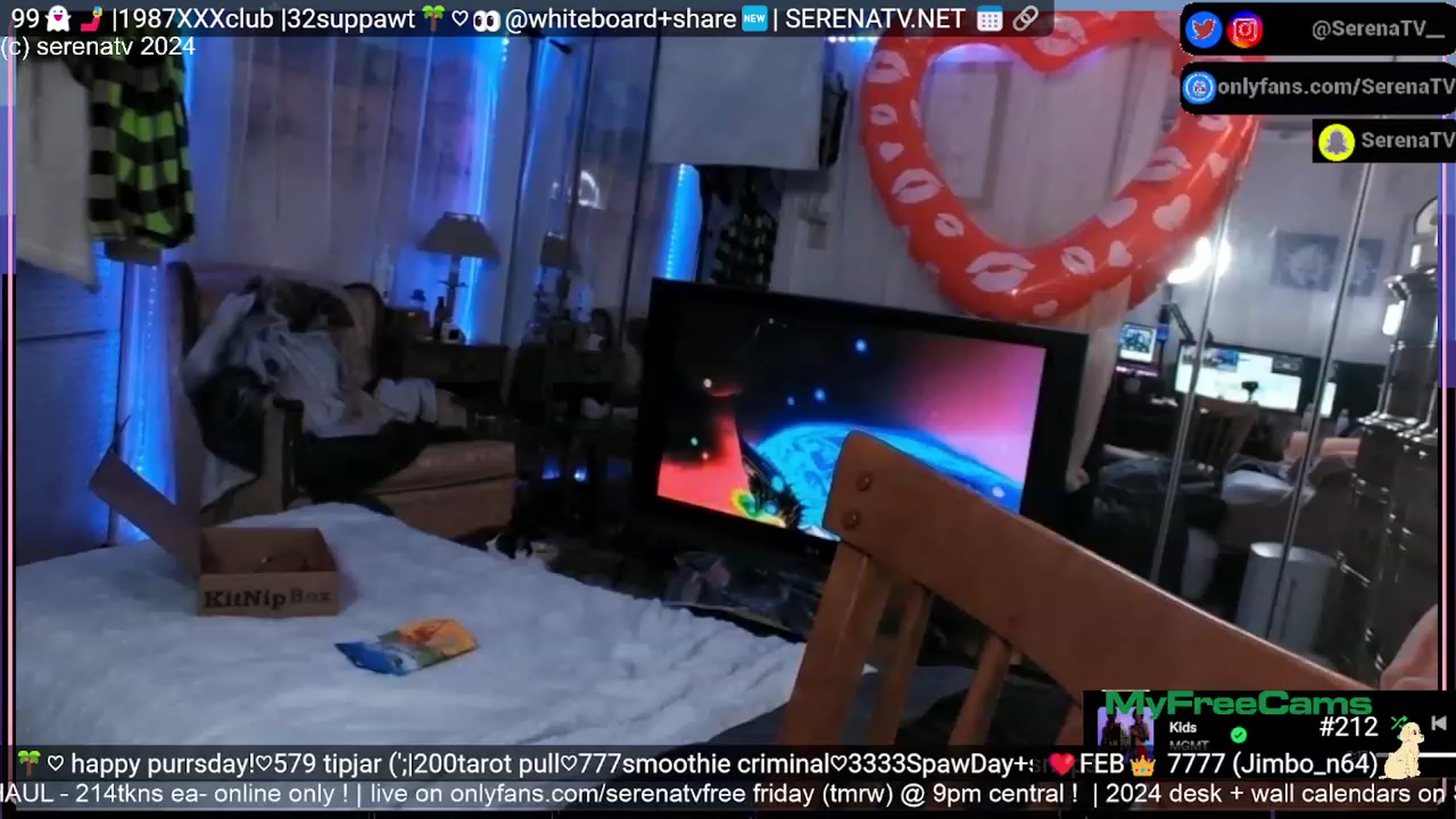 Gallery image thumbnail from serenatv's myfreecams stream on, 02/29/2024, 22:13 image 12 of 20