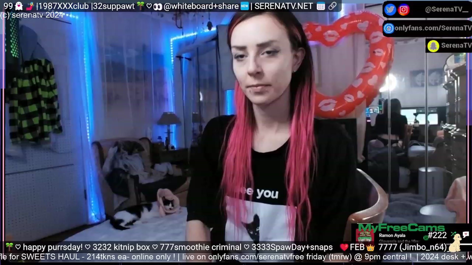 Gallery image thumbnail from serenatv's myfreecams stream on, 02/29/2024, 22:13 image 3 of 20