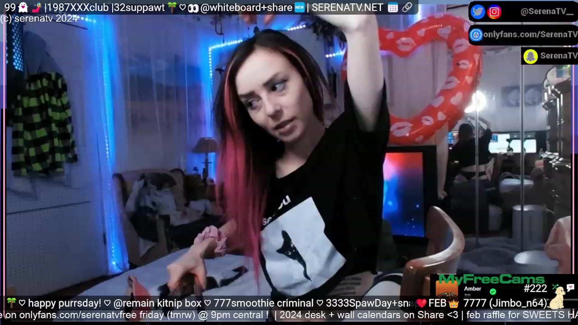 Gallery image thumbnail from serenatv's myfreecams stream on, 02/29/2024, 22:13 image 2 of 20