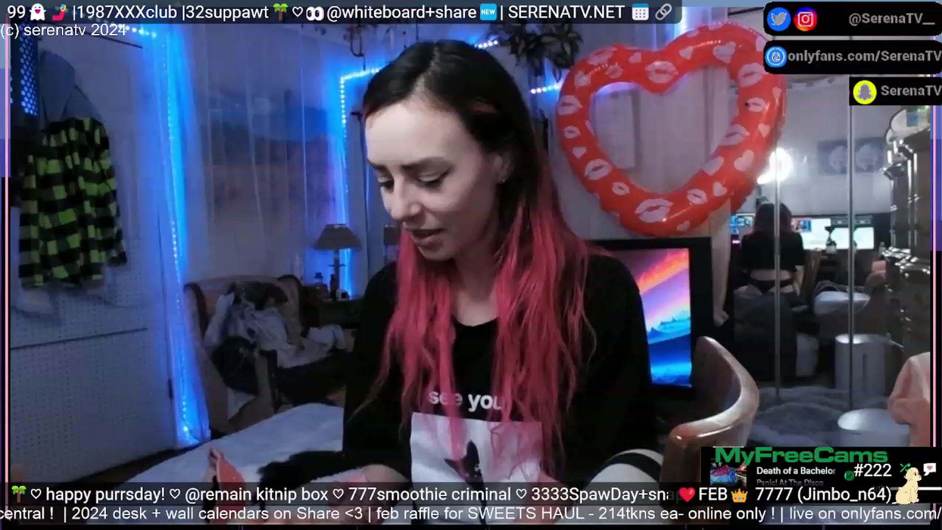 Gallery image thumbnail from serenatv's myfreecams stream on, 02/29/2024, 22:13 image 1 of 20