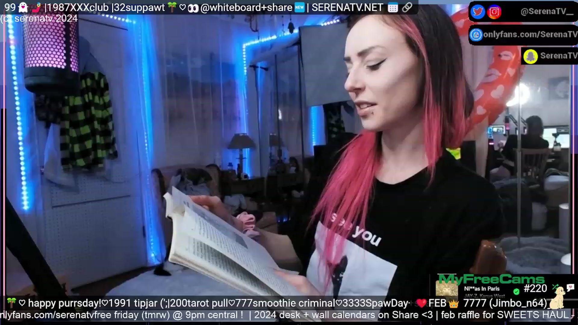 Gallery image thumbnail from serenatv's myfreecams stream on, 02/29/2024, 22:13 image 5 of 20