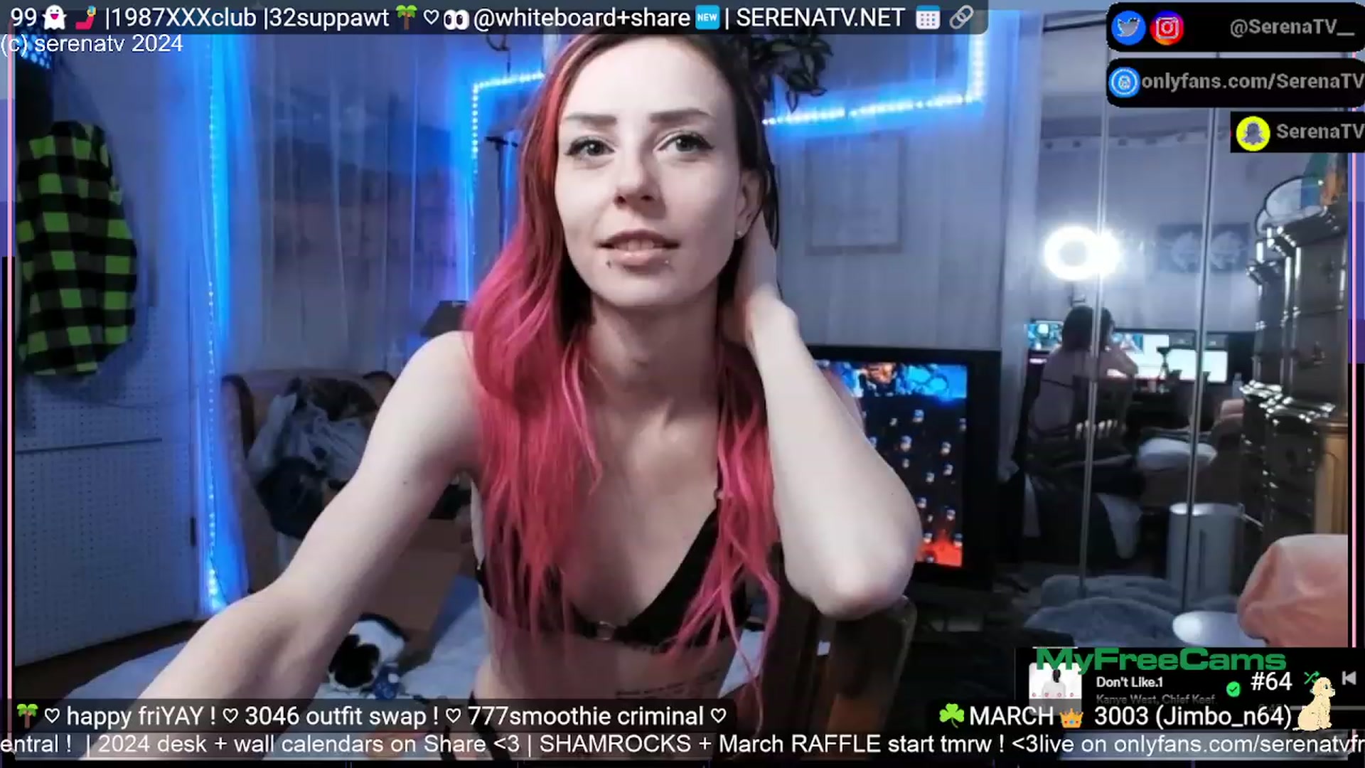Gallery image thumbnail from serenatv's myfreecams stream on, 03/01/2024, 21:37 image 20 of 20