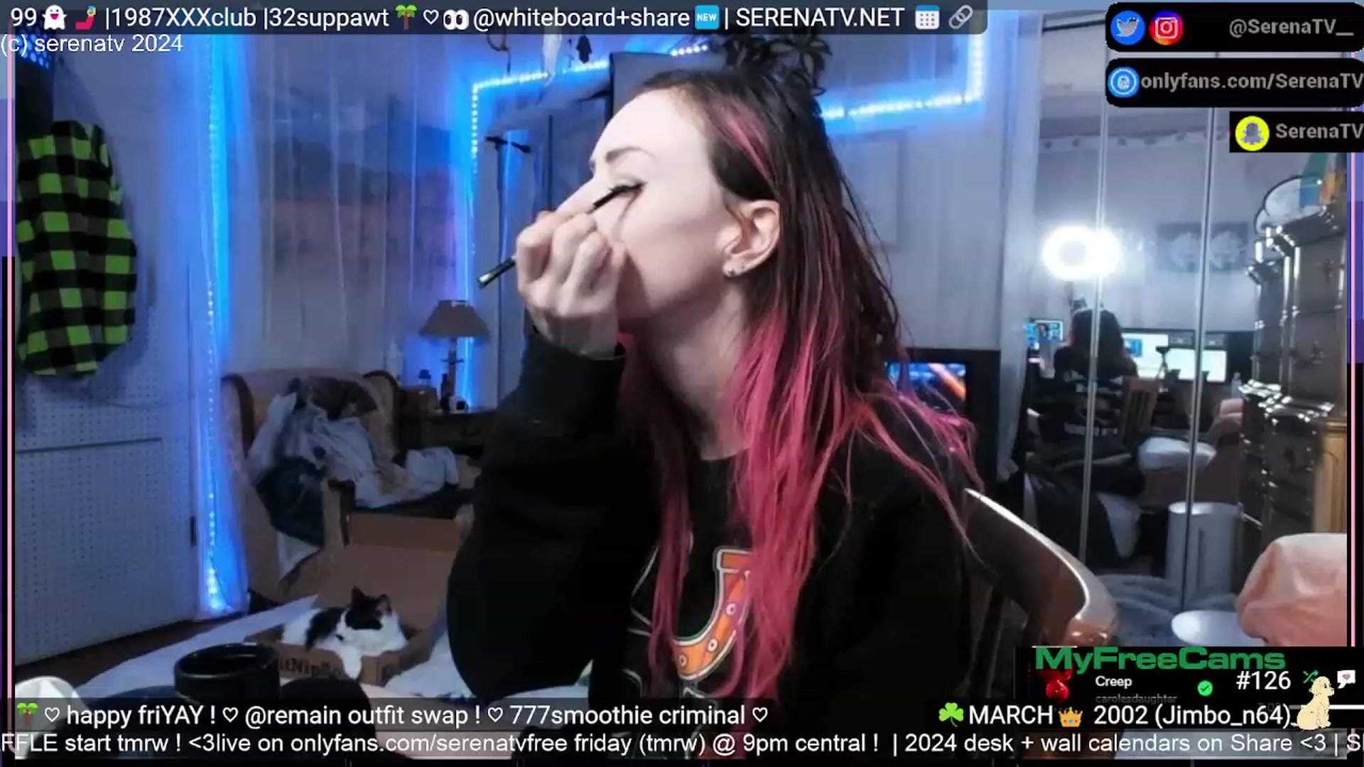 Gallery image thumbnail from serenatv's myfreecams stream on, 03/01/2024, 21:37 image 2 of 20