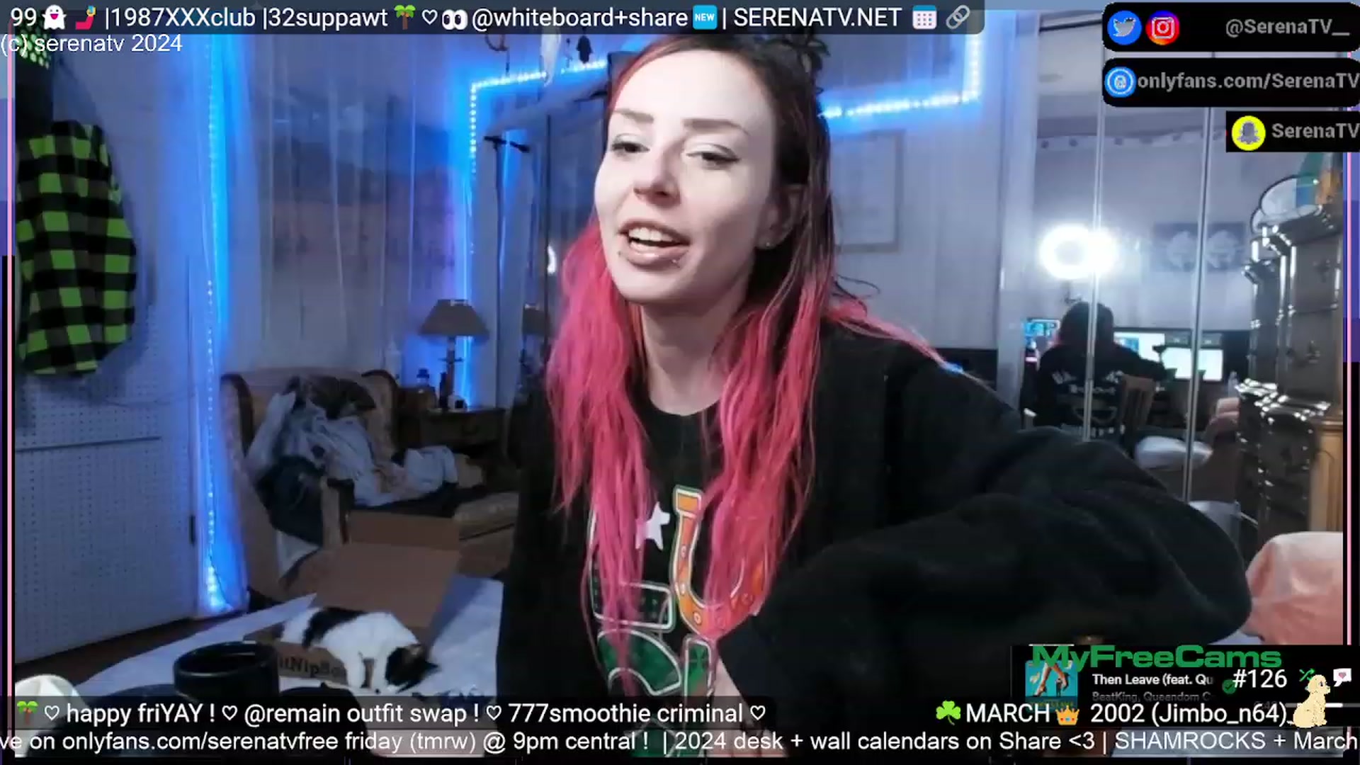 Gallery image thumbnail from serenatv's myfreecams stream on, 03/01/2024, 21:37 image 3 of 20