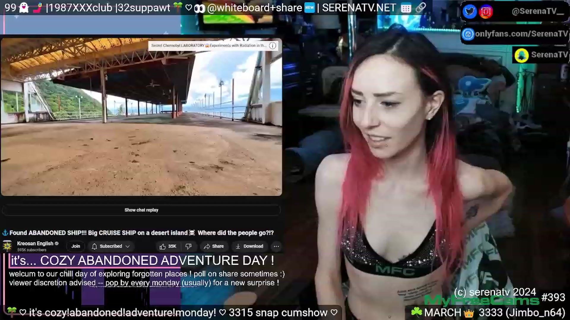Gallery image thumbnail from serenatv's myfreecams stream on, 03/04/2024, 22:01 image 15 of 20