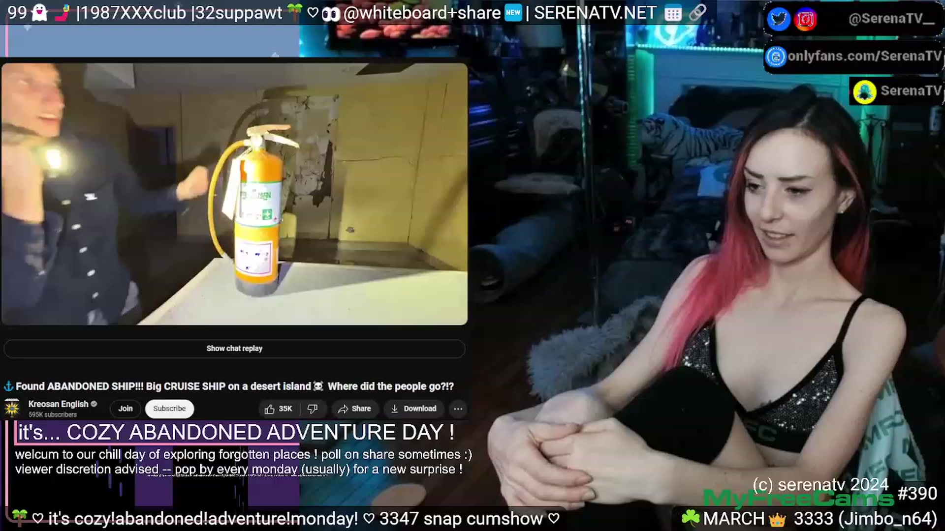 Gallery image thumbnail from serenatv's myfreecams stream on, 03/04/2024, 22:01 image 12 of 20
