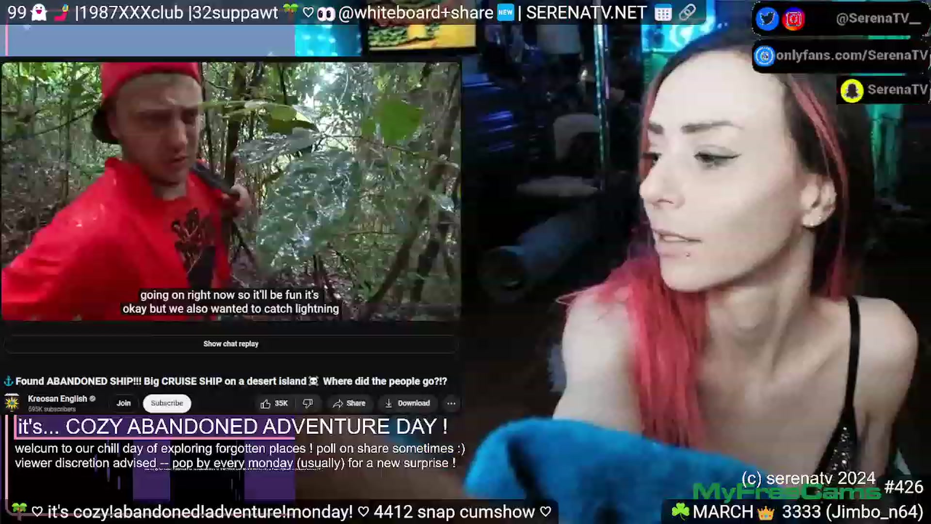 Gallery image thumbnail from serenatv's myfreecams stream on, 03/04/2024, 22:01 image 3 of 20
