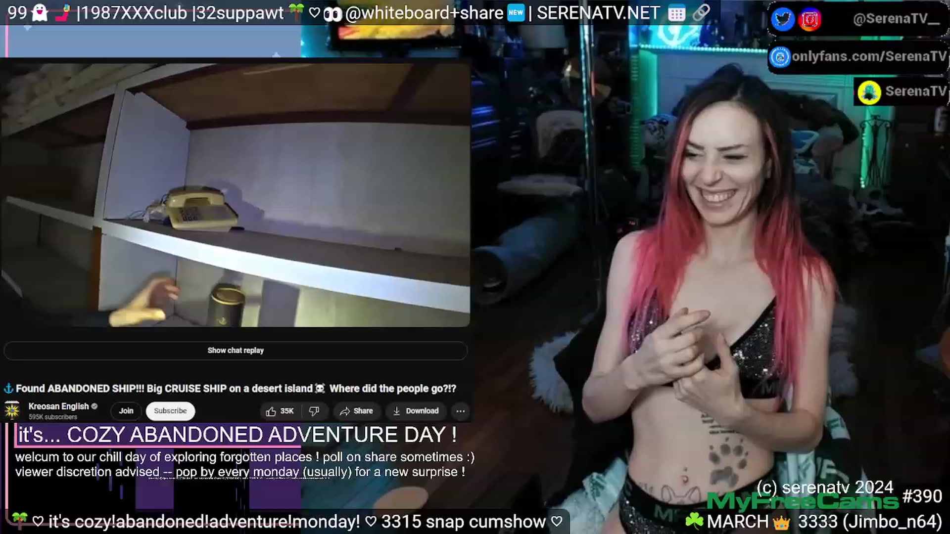 Gallery image thumbnail from serenatv's myfreecams stream on, 03/04/2024, 22:01 image 13 of 20