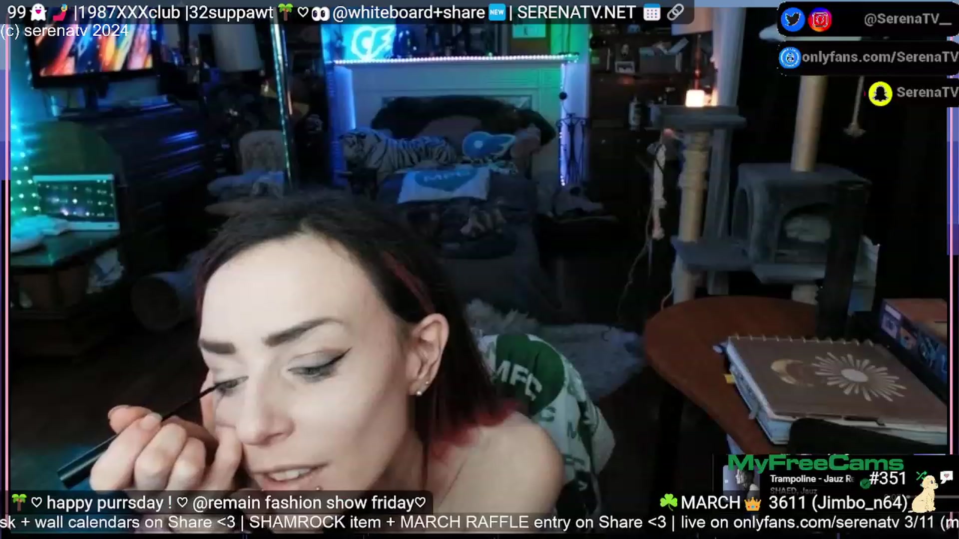 Gallery image thumbnail from serenatv's myfreecams stream on, 03/07/2024, 22:04 image 12 of 20