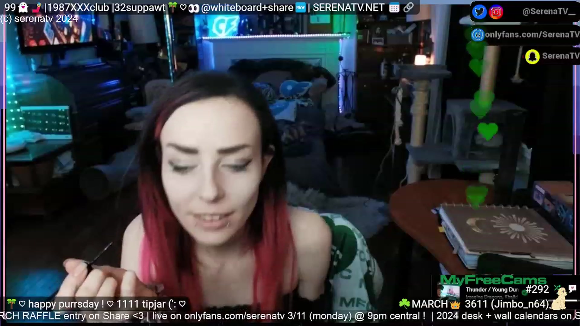Gallery image thumbnail from serenatv's myfreecams stream on, 03/07/2024, 22:04 image 17 of 20