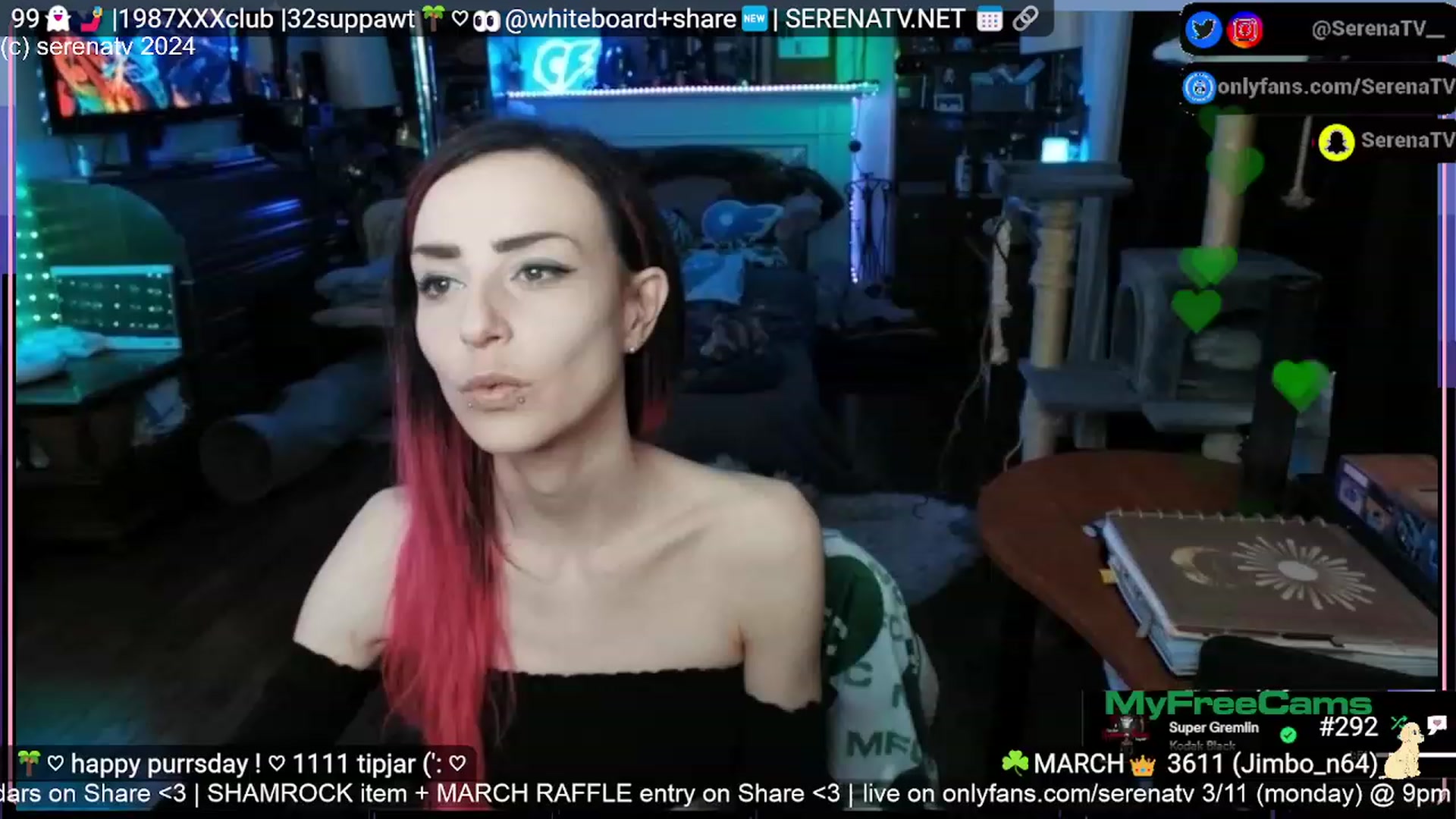 Gallery image thumbnail from serenatv's myfreecams stream on, 03/07/2024, 22:04 image 16 of 20