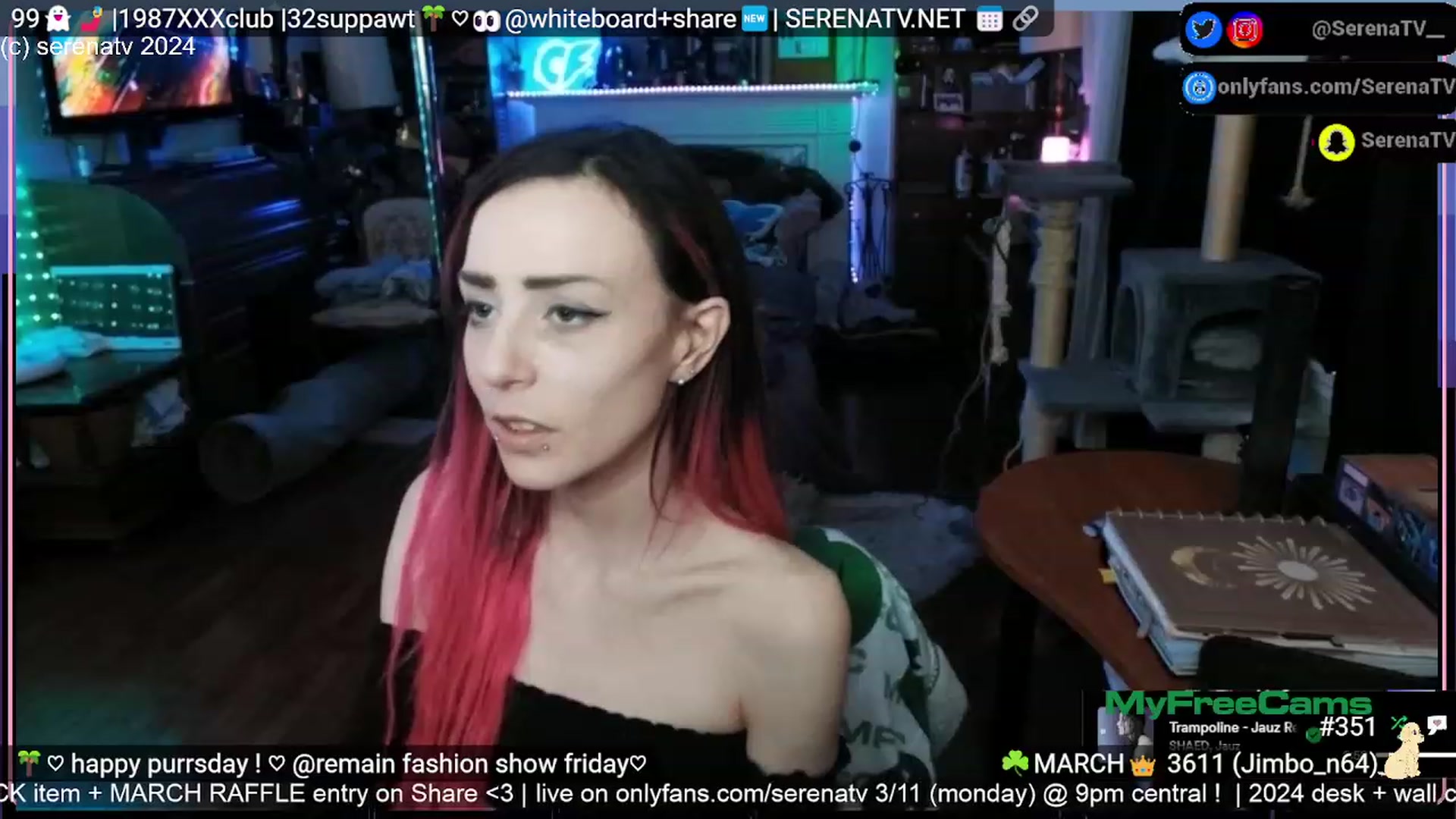 Gallery image thumbnail from serenatv's myfreecams stream on, 03/07/2024, 22:04 image 13 of 20