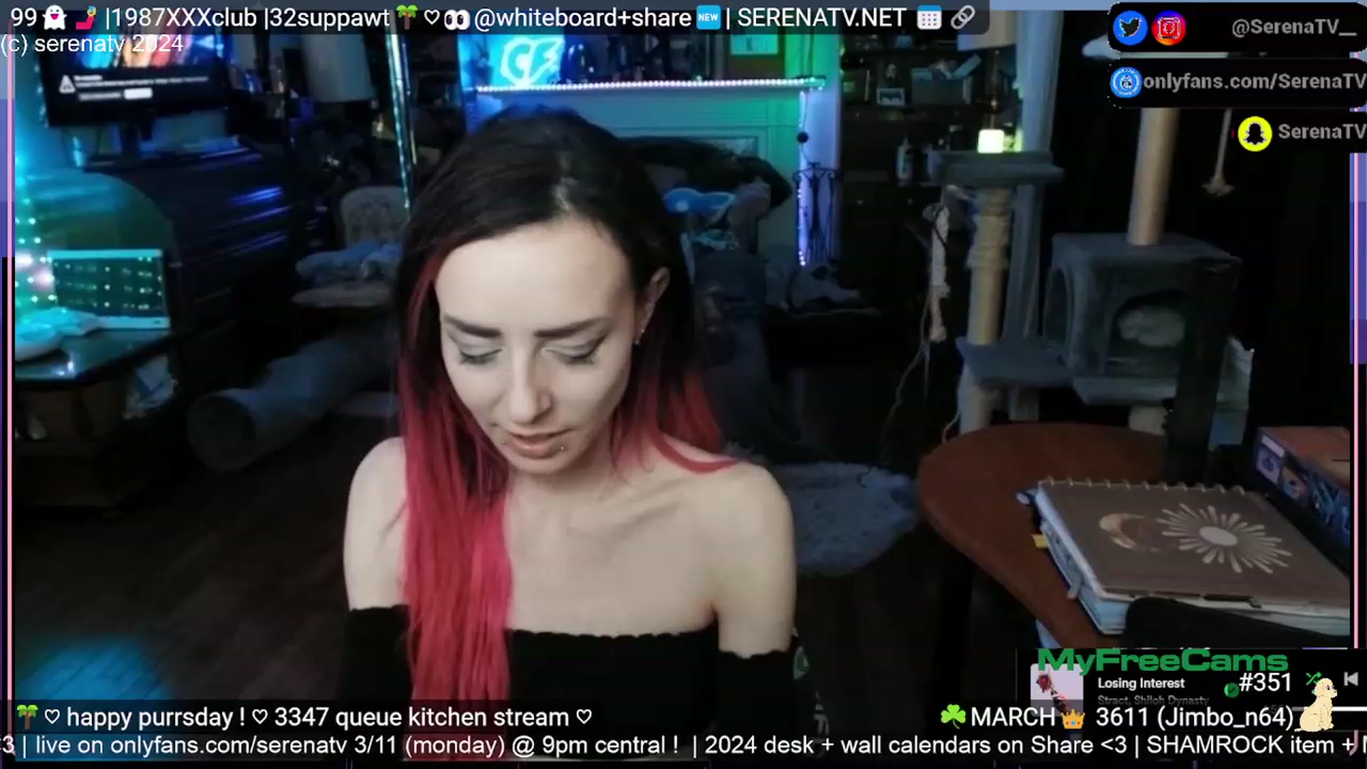Gallery image thumbnail from serenatv's myfreecams stream on, 03/07/2024, 22:04 image 14 of 20