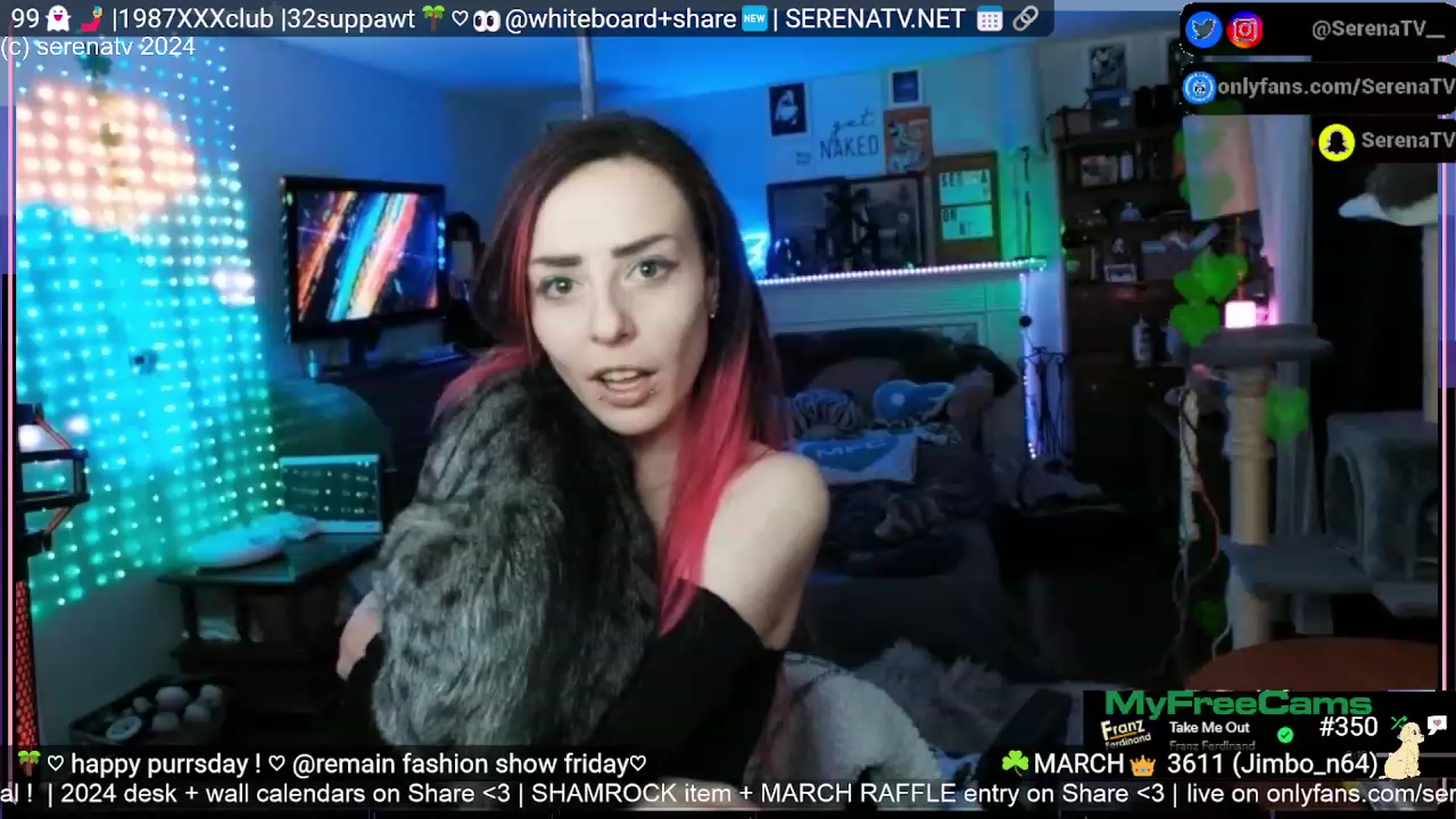 Gallery image thumbnail from serenatv's myfreecams stream on, 03/07/2024, 22:04 image 8 of 20