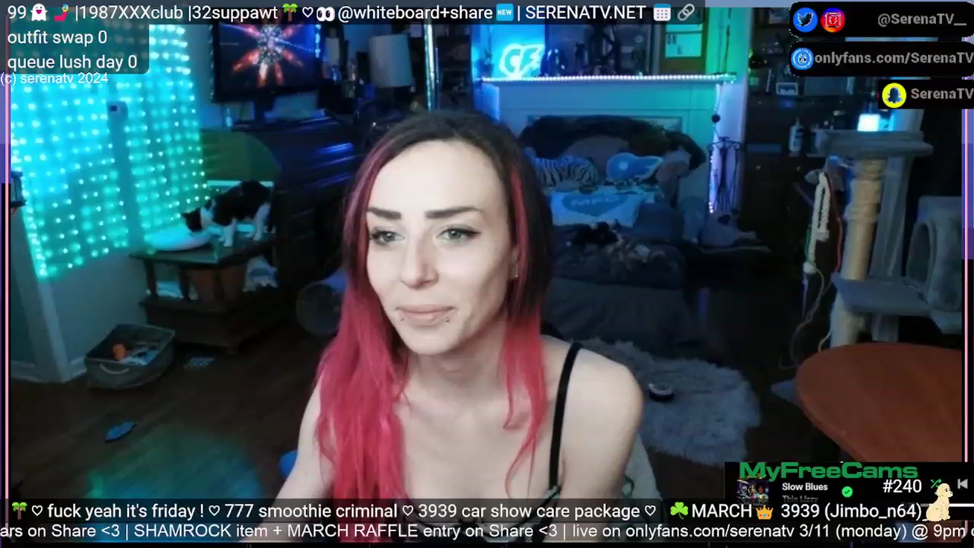 Gallery image thumbnail from serenatv's myfreecams stream on, 03/08/2024, 22:16 image 19 of 20