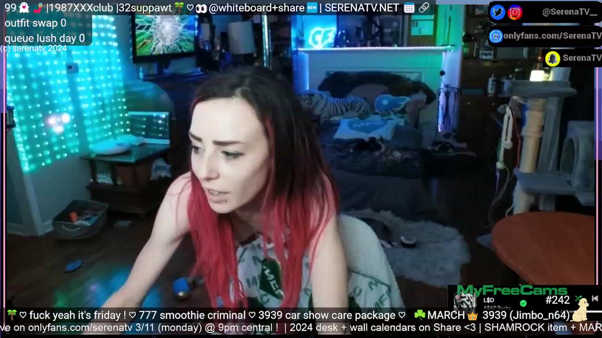 Gallery image thumbnail from serenatv's myfreecams stream on, 03/08/2024, 22:16 image 15 of 20
