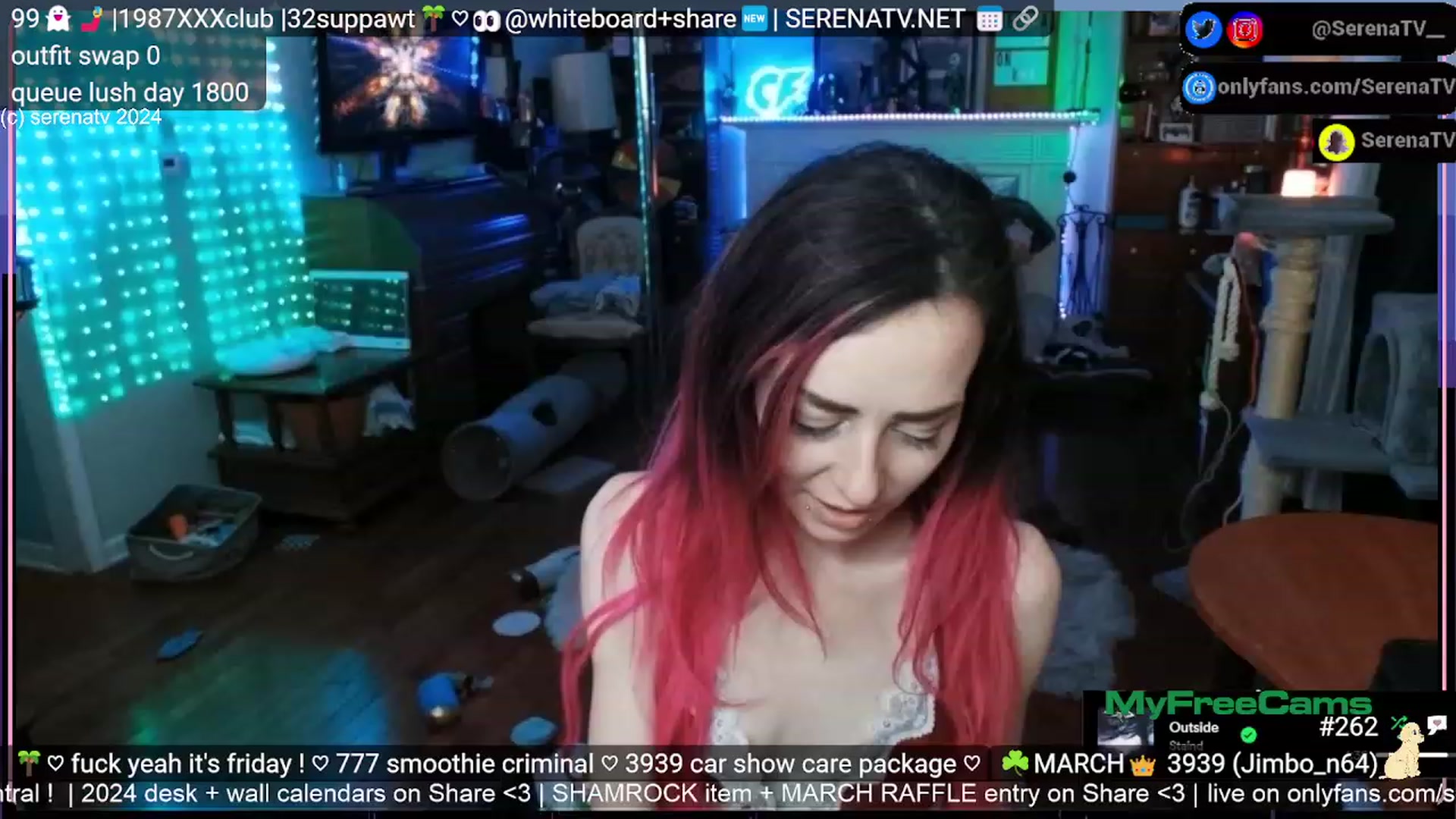 Gallery image thumbnail from serenatv's myfreecams stream on, 03/08/2024, 22:16 image 8 of 20