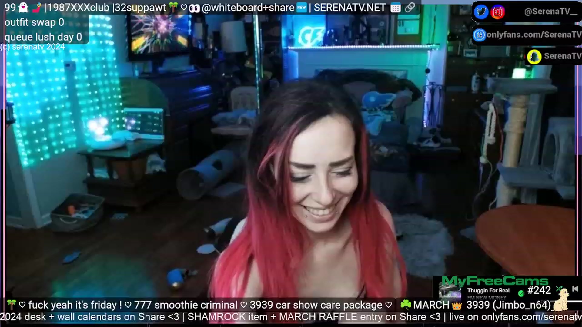 Gallery image thumbnail from serenatv's myfreecams stream on, 03/08/2024, 22:16 image 16 of 20