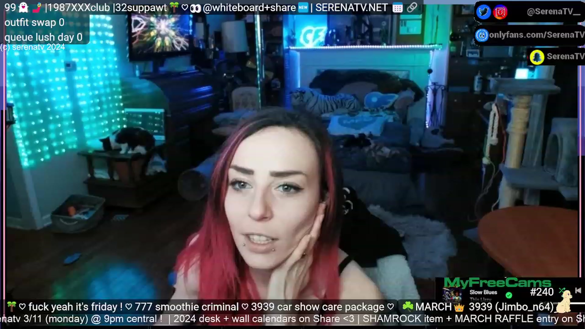 Gallery image thumbnail from serenatv's myfreecams stream on, 03/08/2024, 22:16 image 18 of 20
