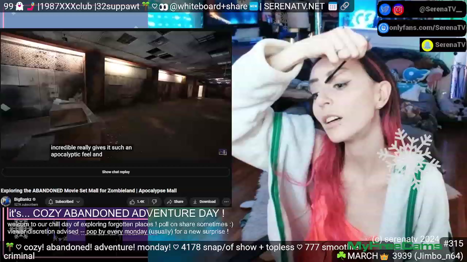 Gallery image thumbnail from serenatv's myfreecams stream on, 03/11/2024, 20:42 image 7 of 20