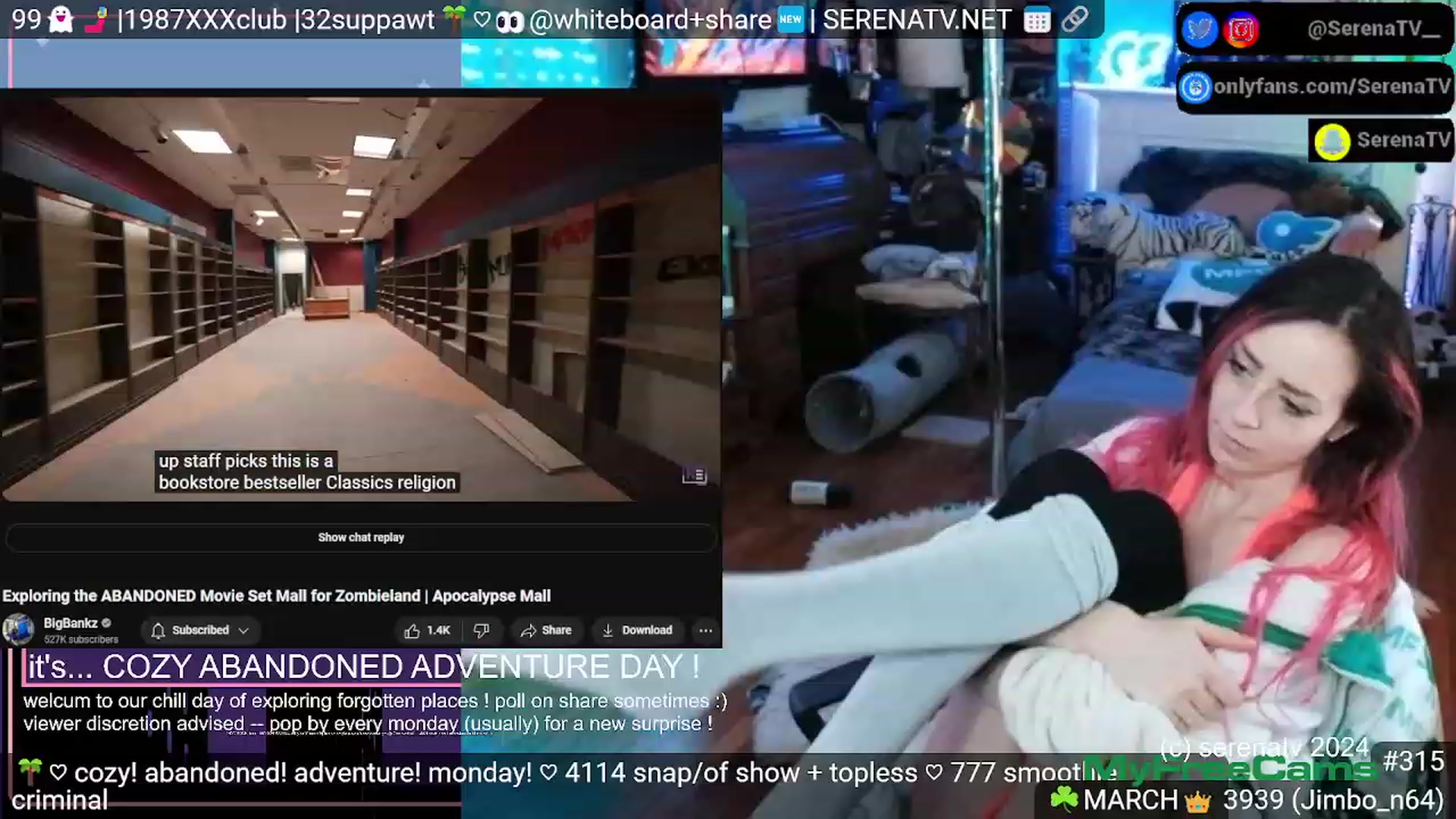 Gallery image thumbnail from serenatv's myfreecams stream on, 03/11/2024, 20:42 image 18 of 20